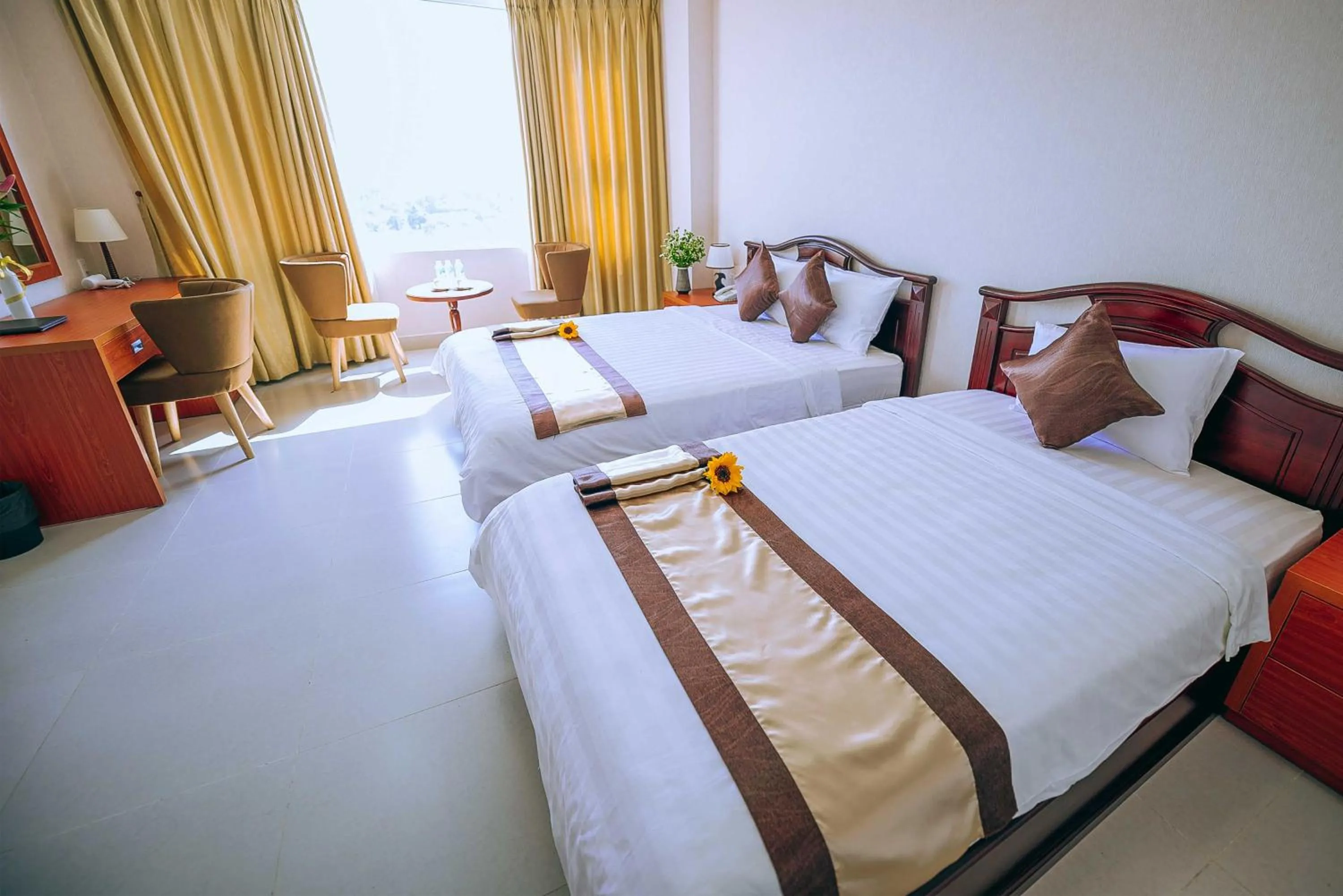 Bed in Victory Hotel Tây Ninh