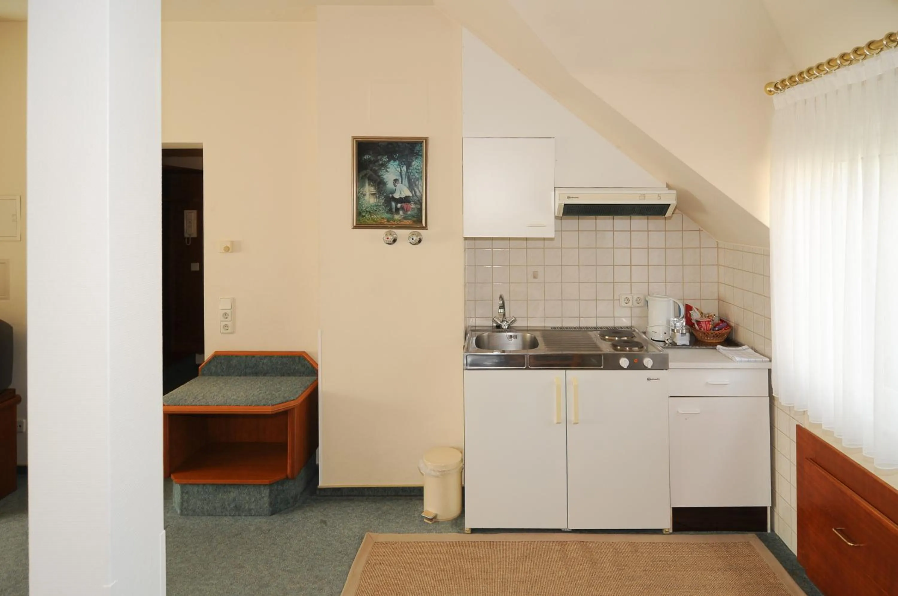 Kitchen or kitchenette in Alfa Apartment Hotel