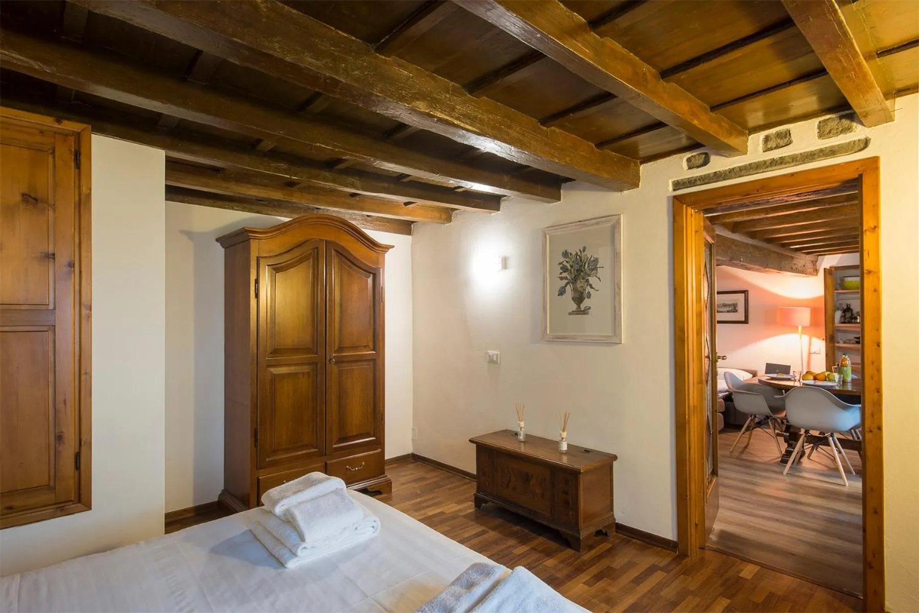 Bedroom, Bed in Calzaiuoli loft