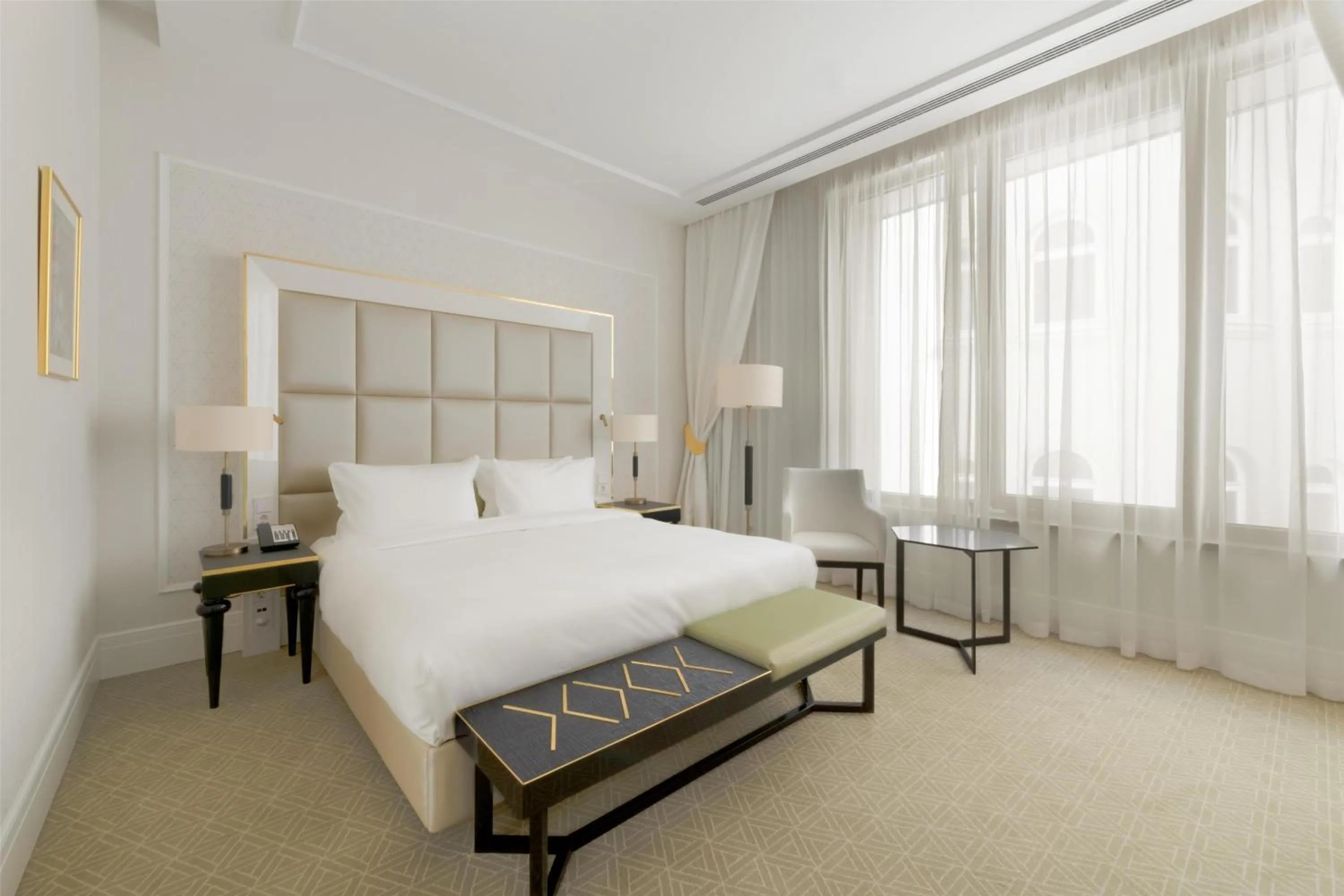 Bedroom, Bed in Párisi Udvar Hotel Budapest, part of Hyatt