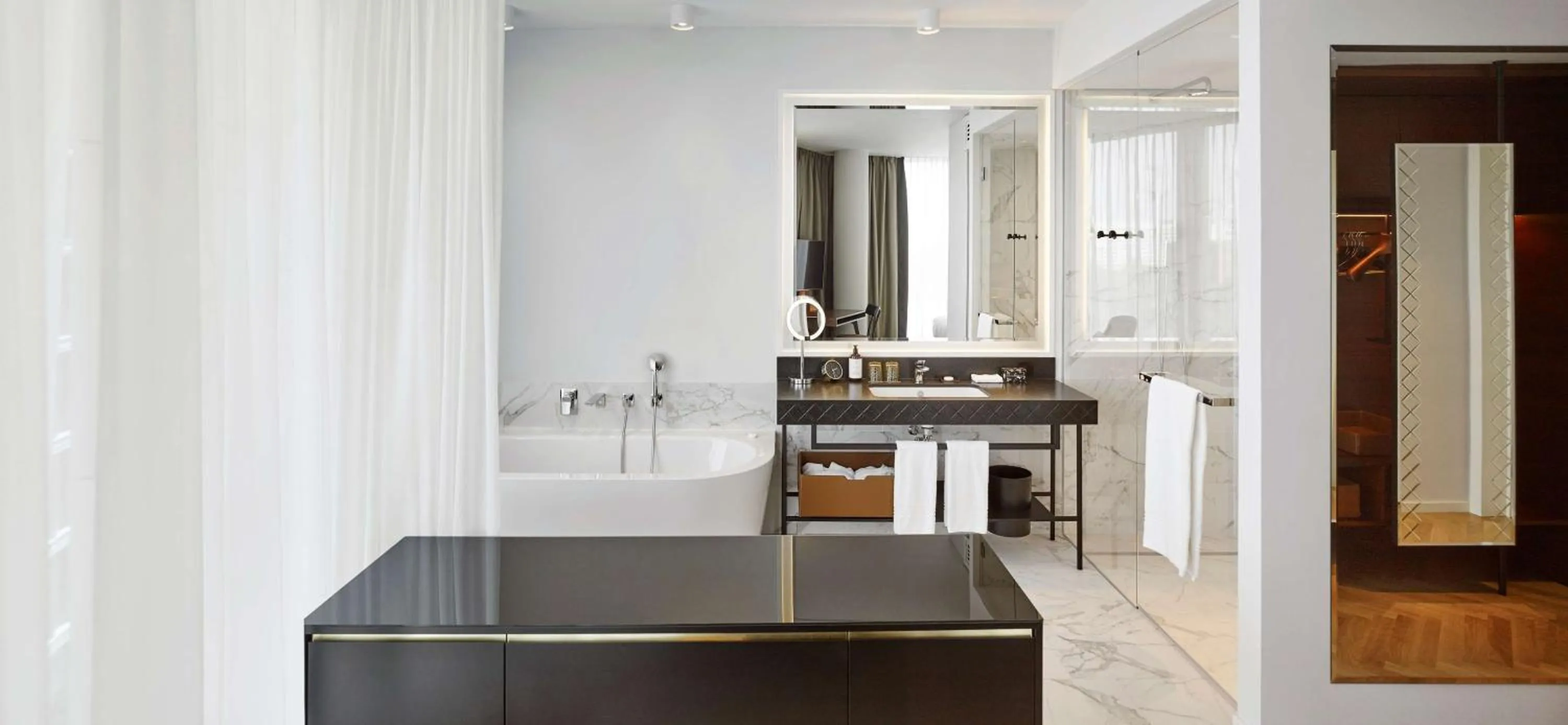 Bathroom in Andaz Vienna Am Belvedere, By Hyatt