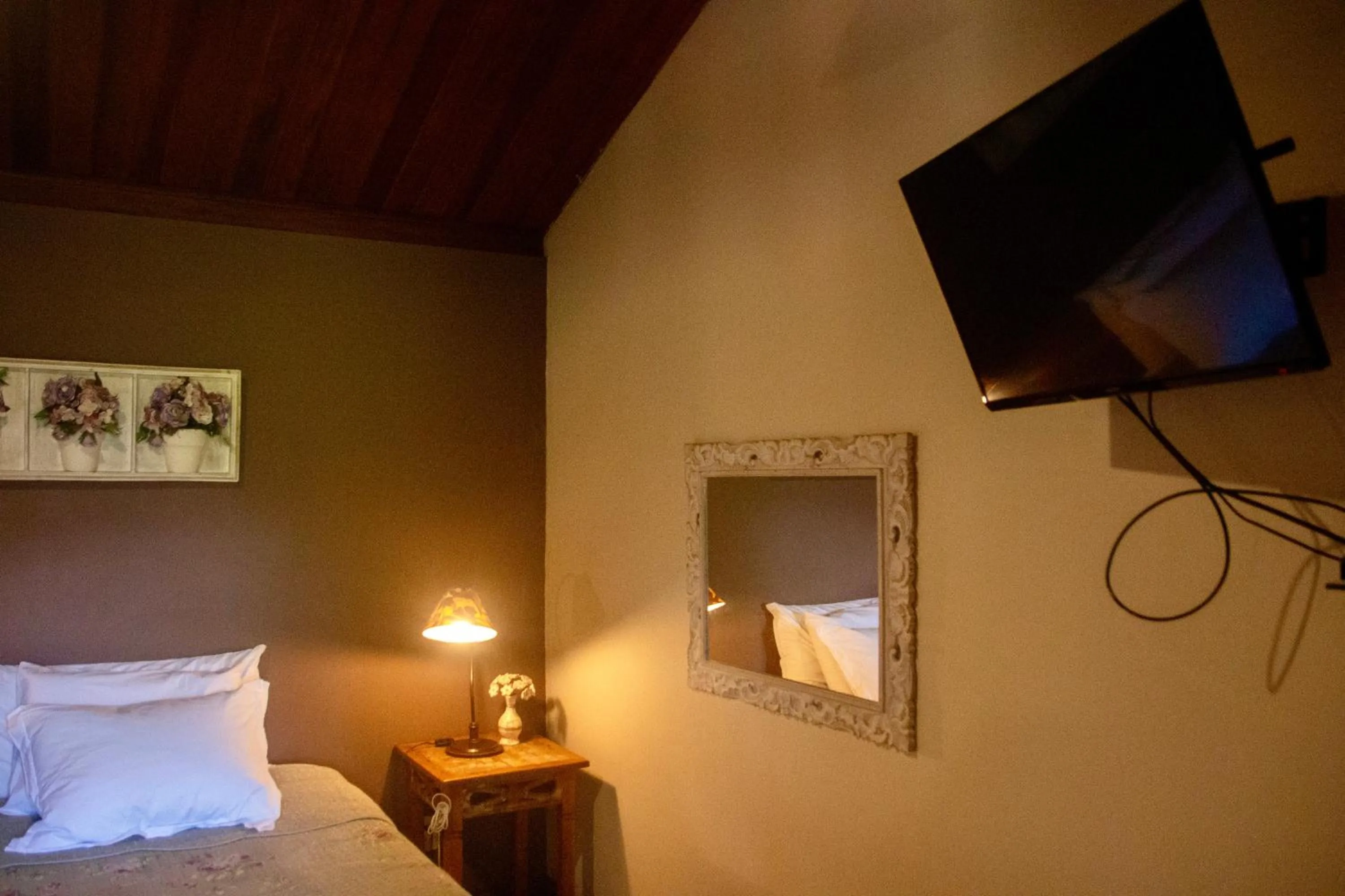 Bed in Pousada Moriá