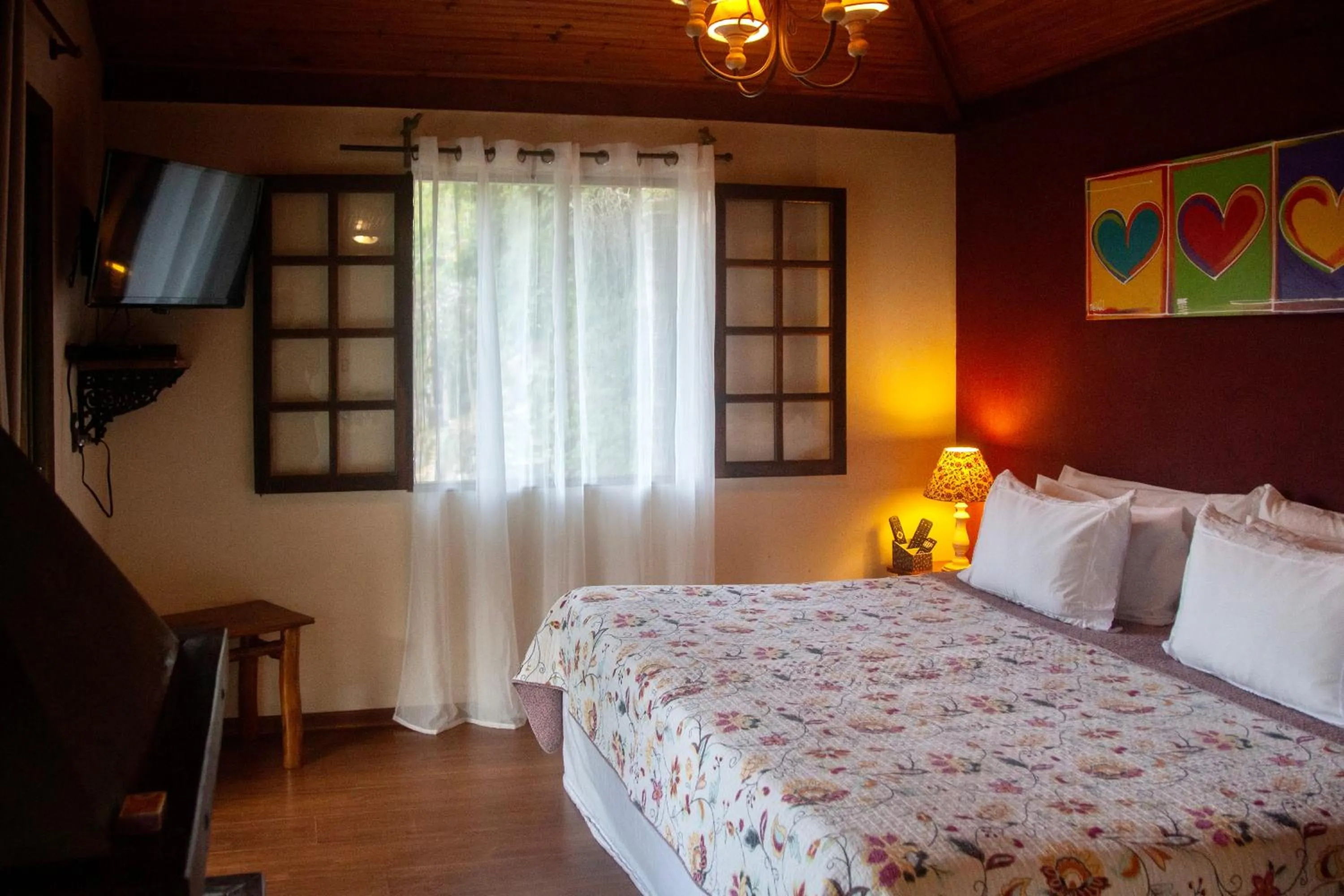 Bed in Pousada Moriá