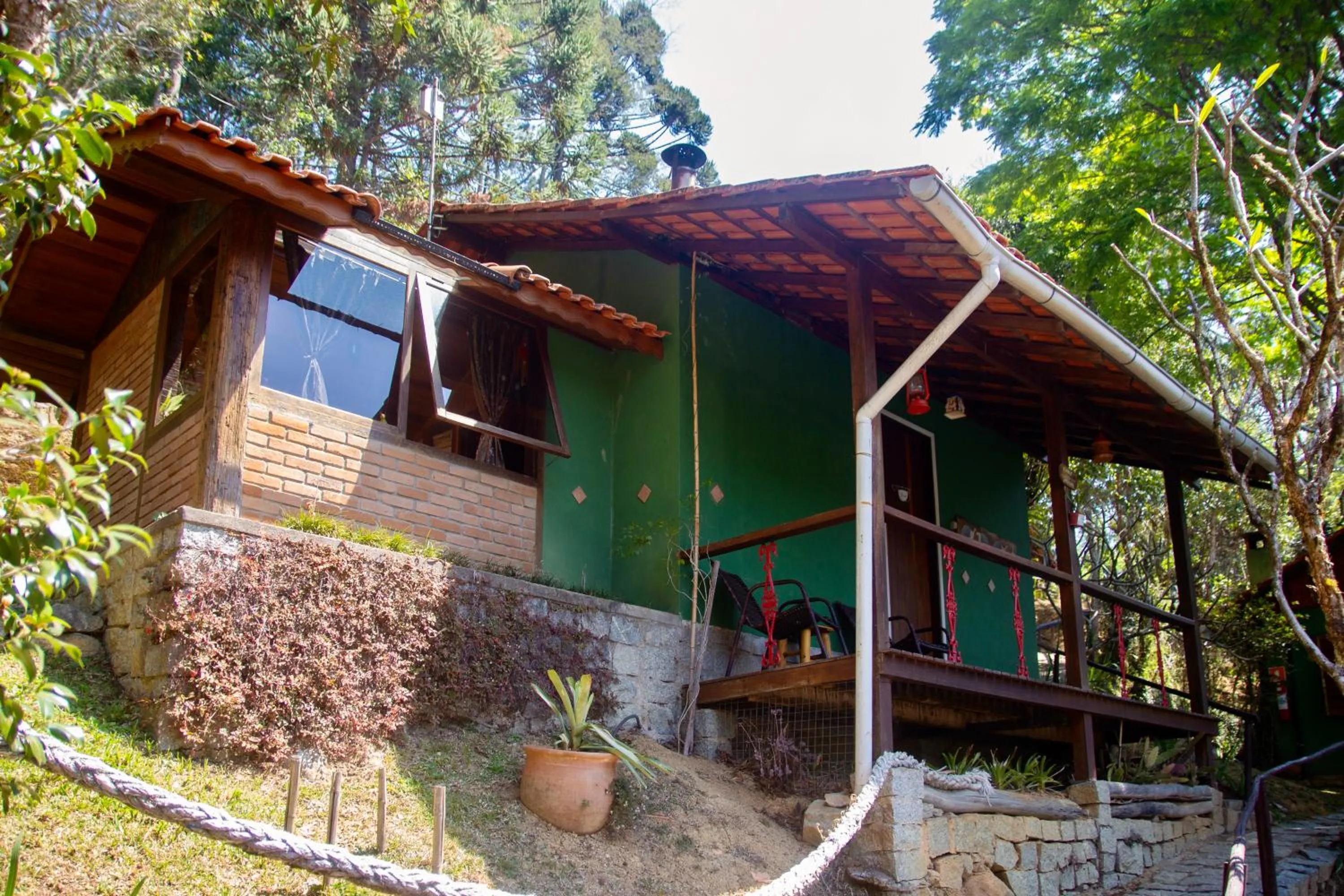Balcony/Terrace in Pousada Moriá