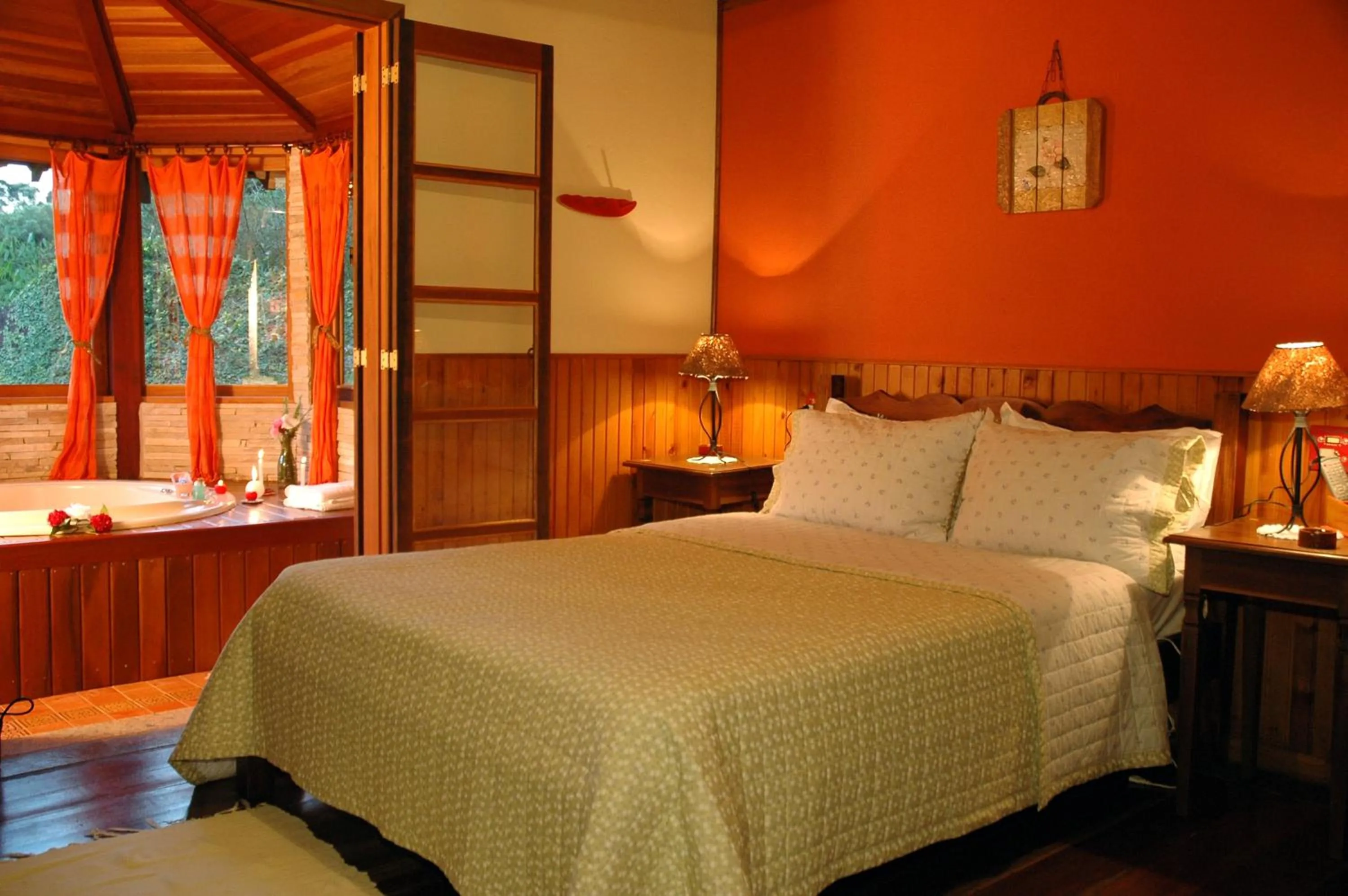 Bed in Pousada Moriá