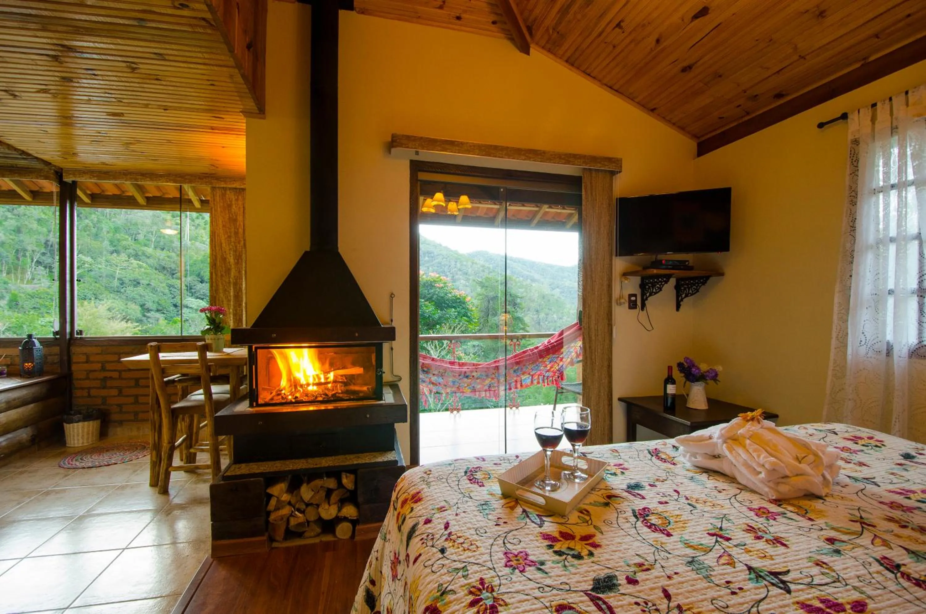 Bed in Pousada Moriá