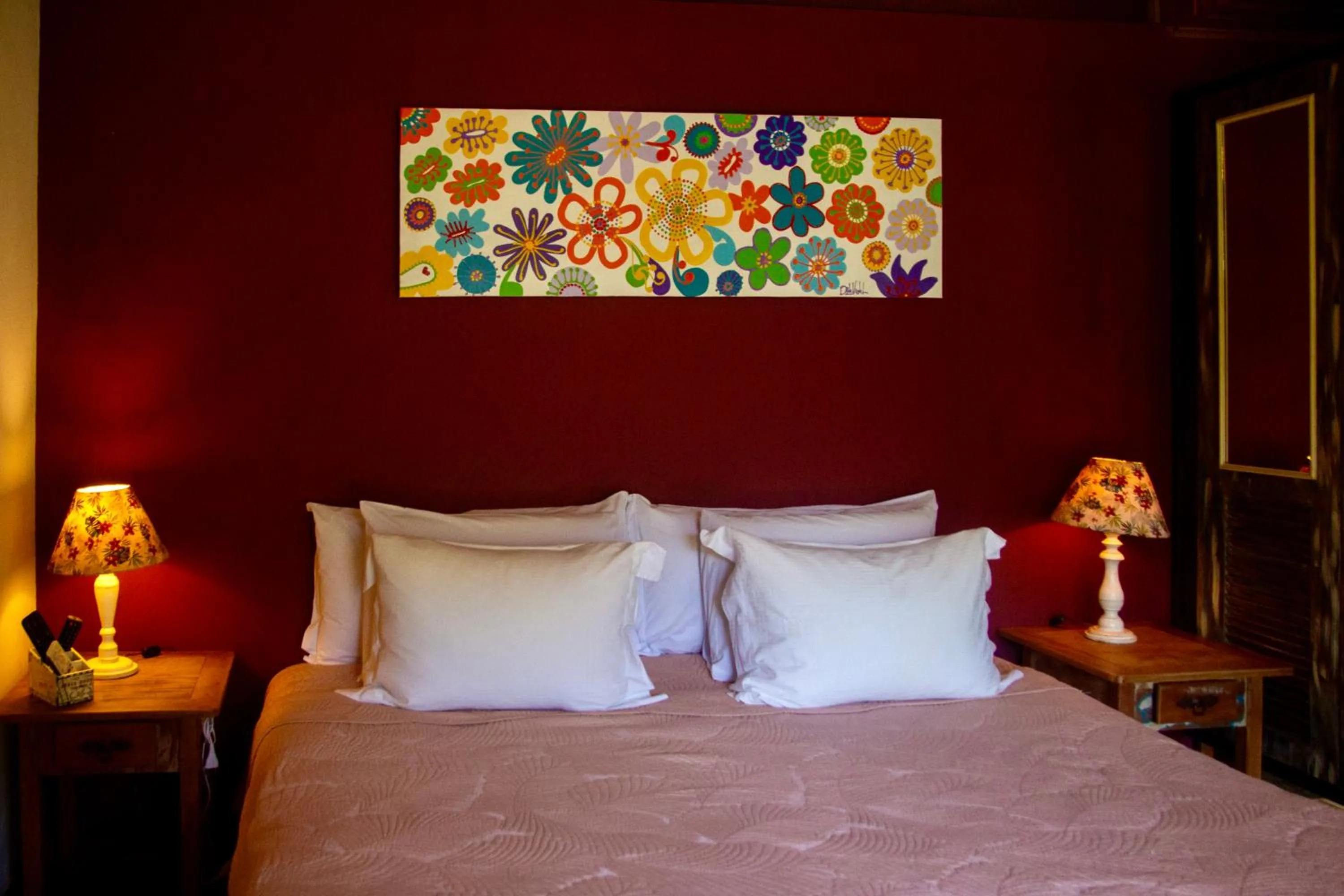 Bed in Pousada Moriá