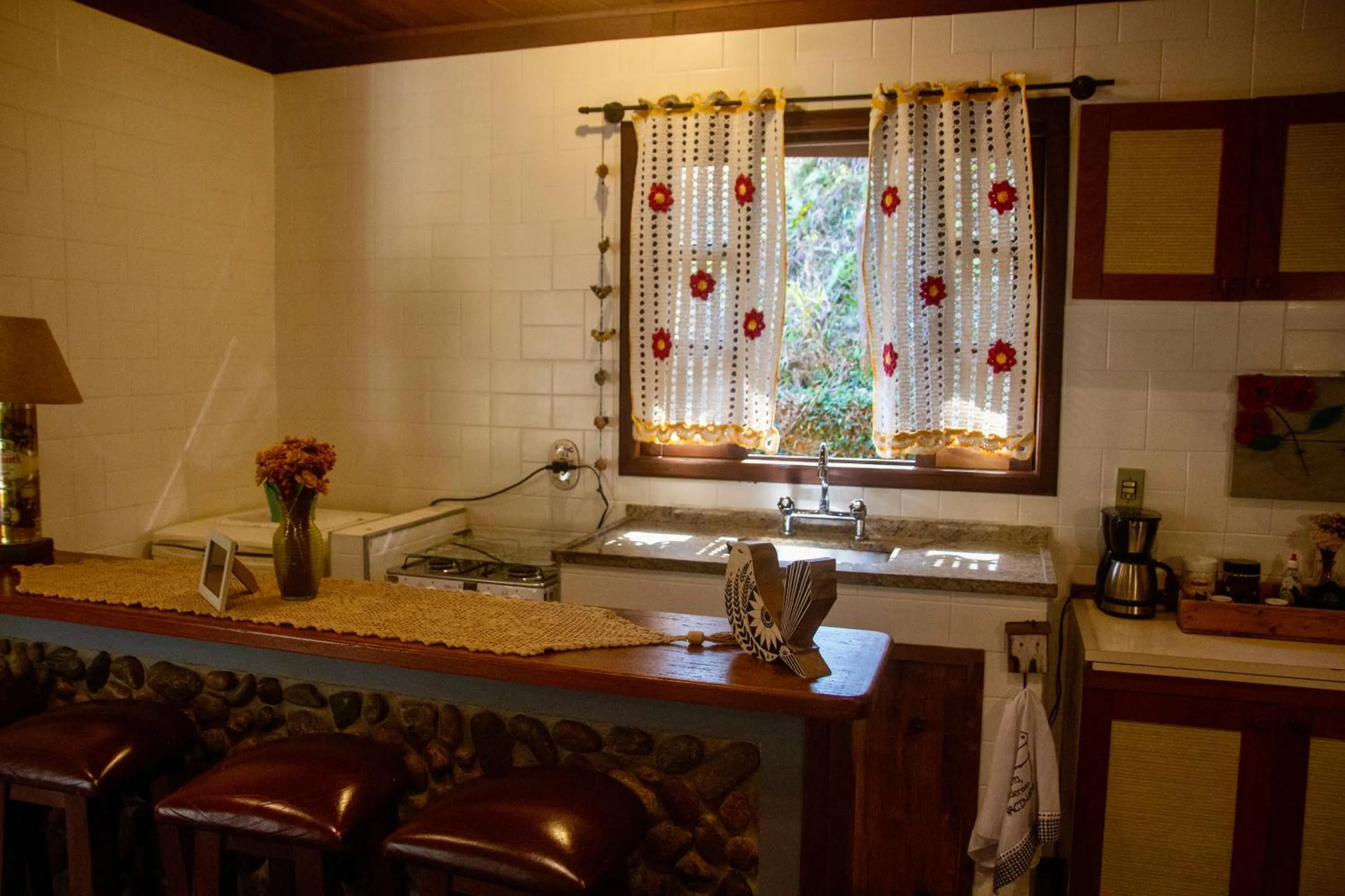 Kitchen or kitchenette in Pousada Moriá