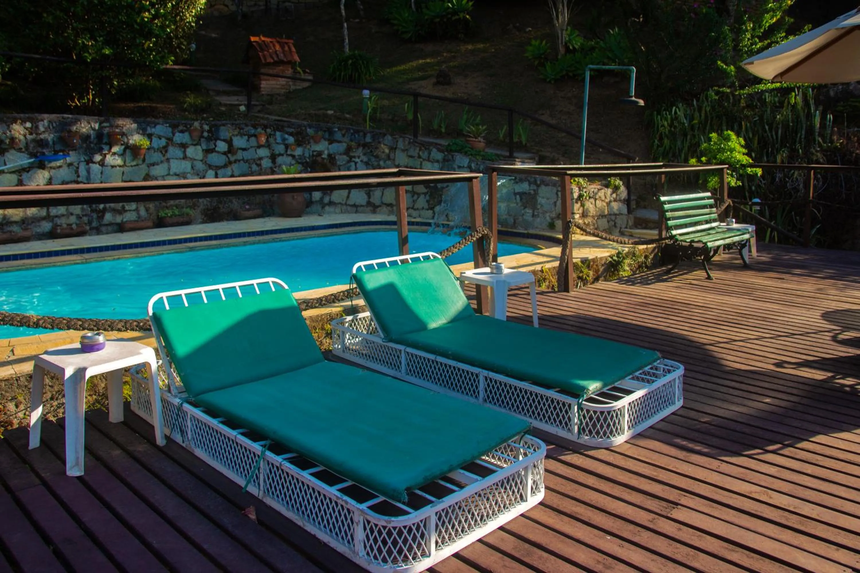 Swimming pool in Pousada Moriá