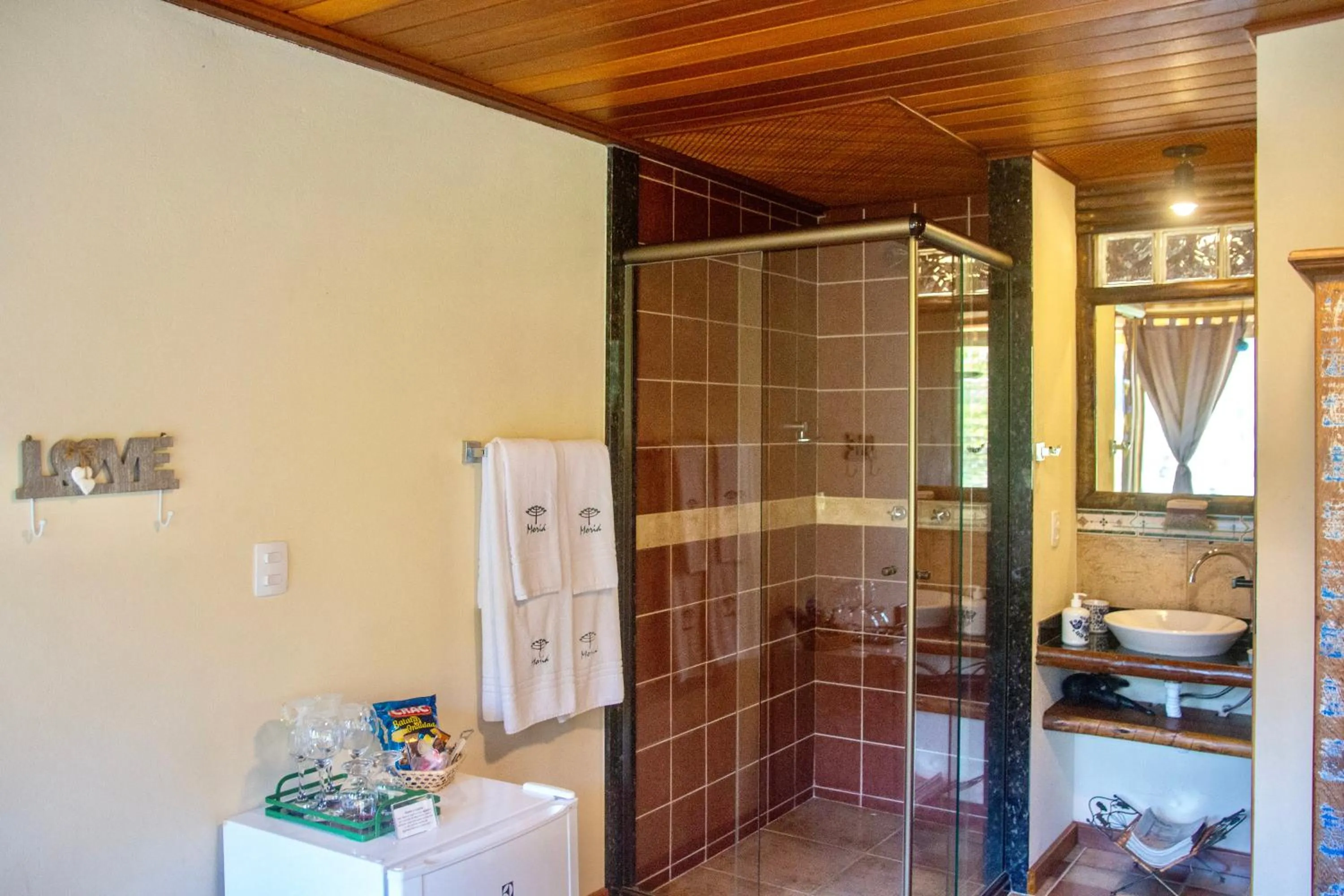 Shower in Pousada Moriá