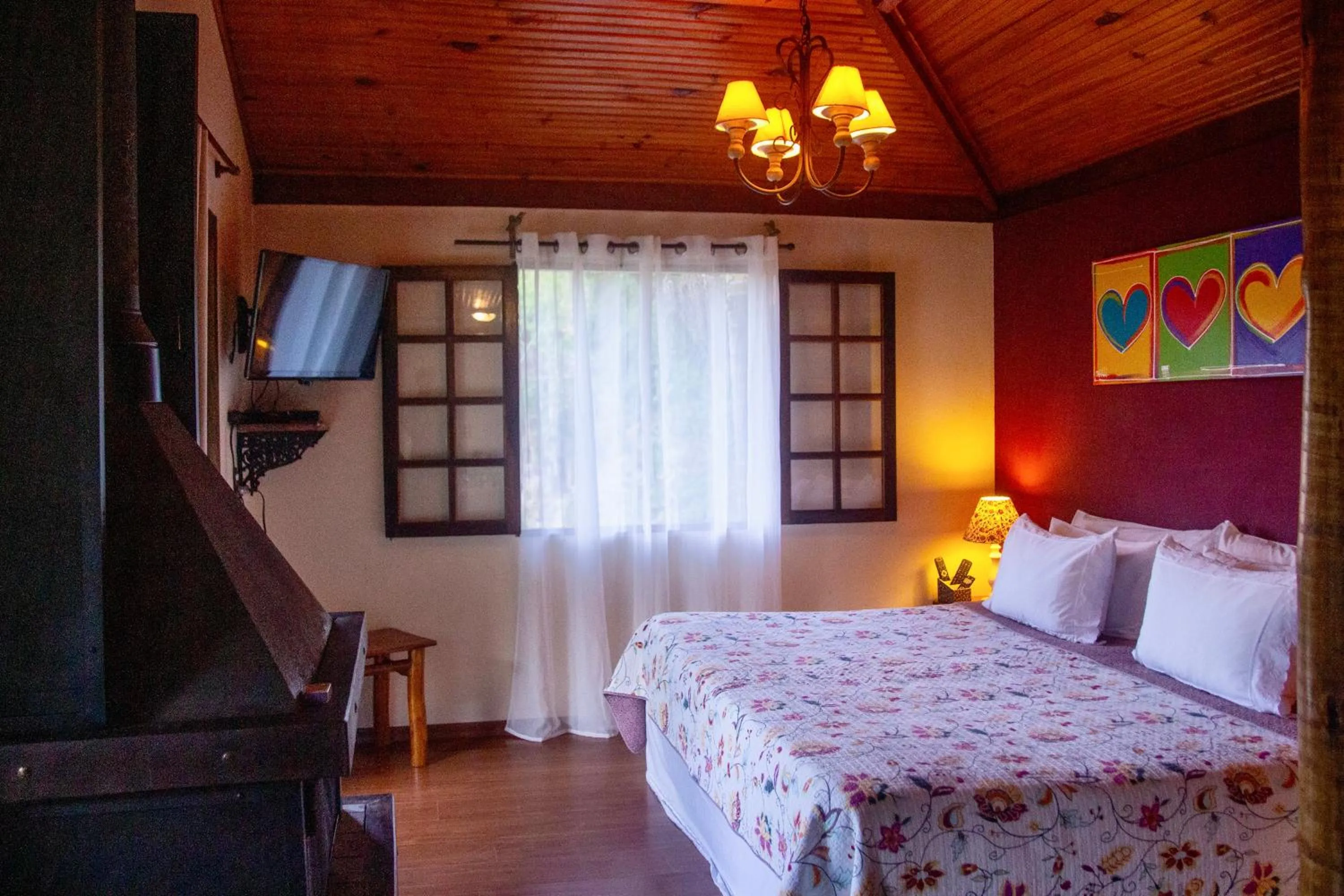 Bed in Pousada Moriá
