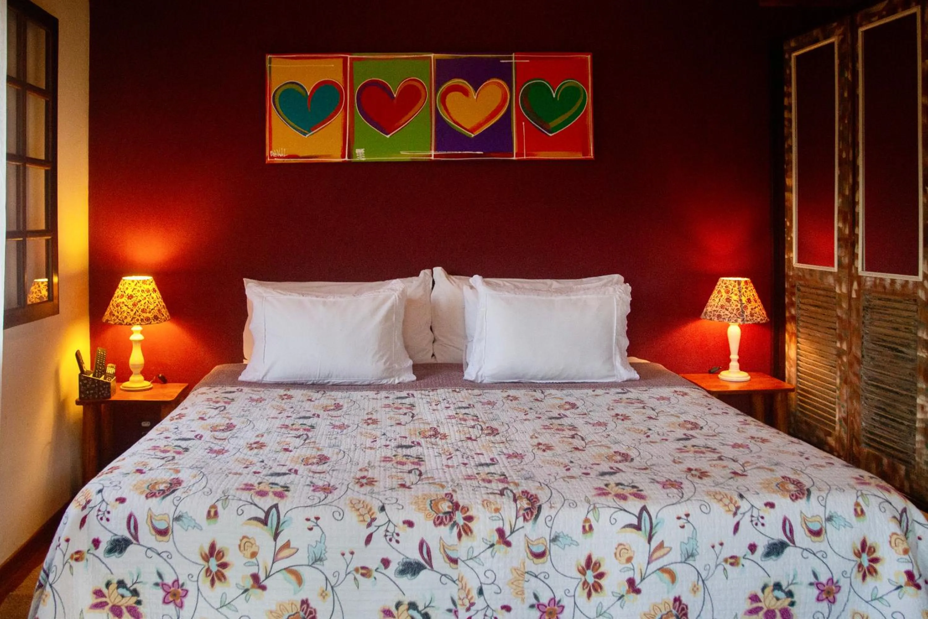 Bed in Pousada Moriá
