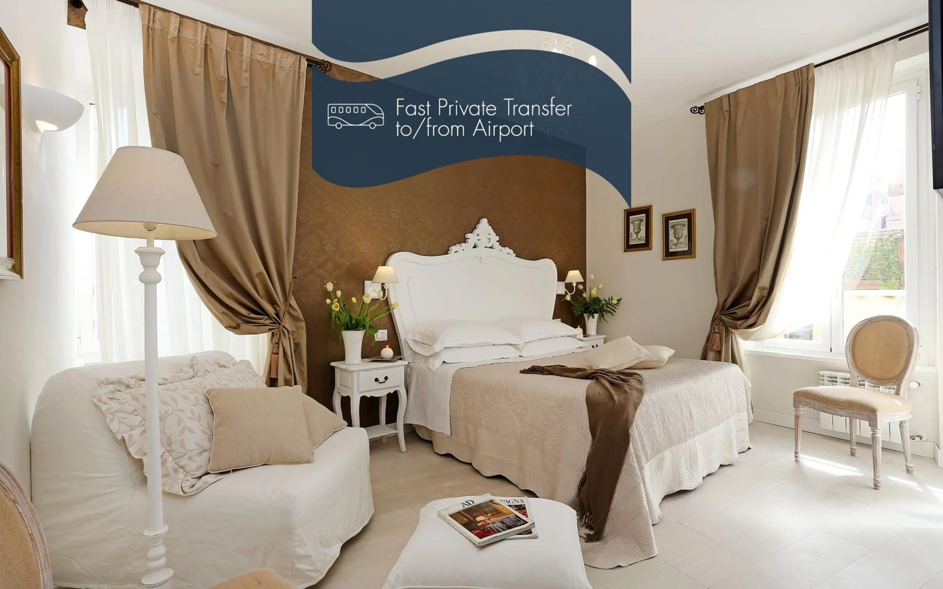 Text overlay, Bed in Daplace - HQH Colosseo