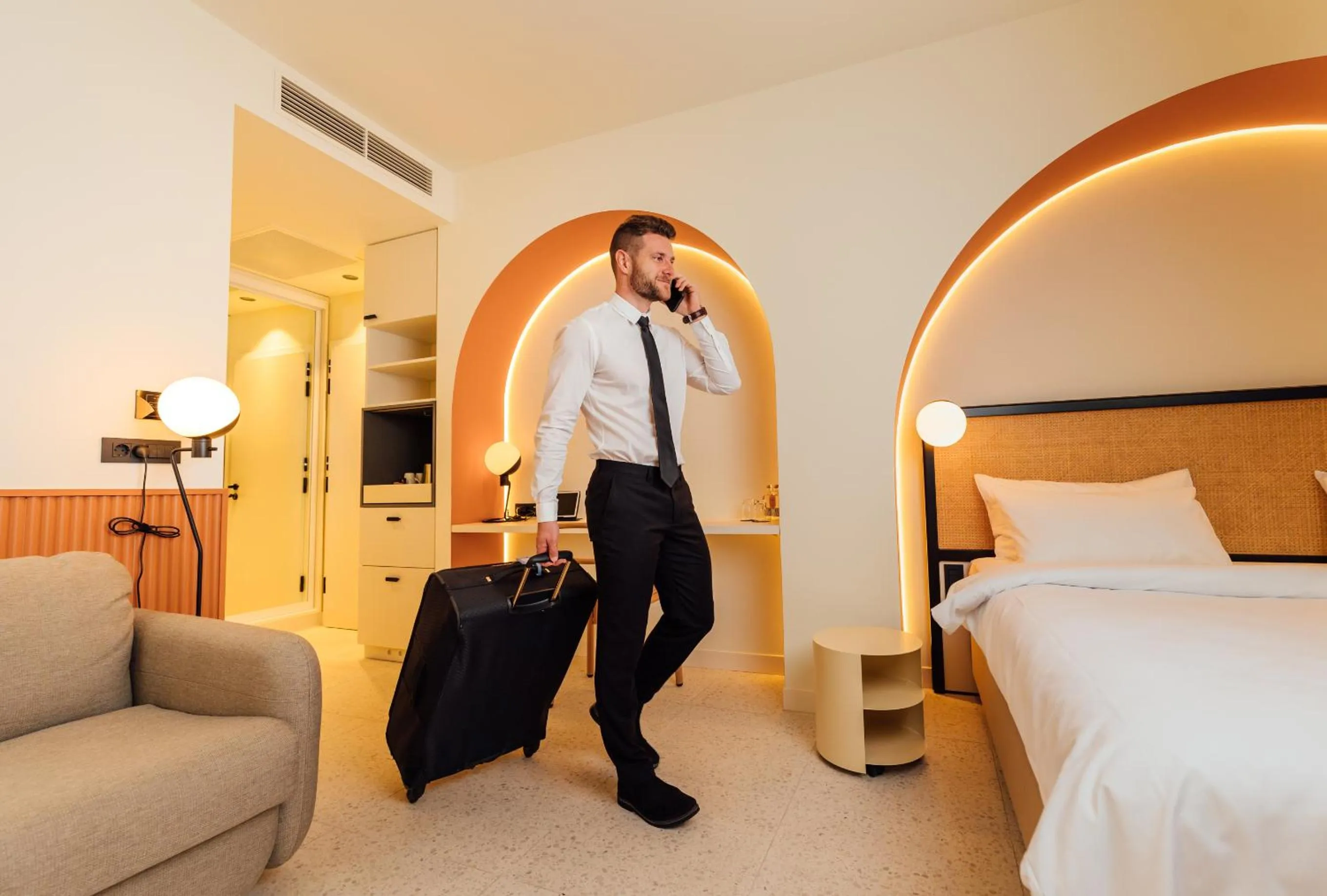 Bed in Hotel Grand Koper