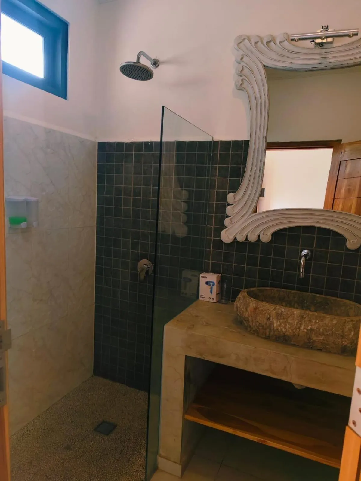 Shower in Triple 8 Suites