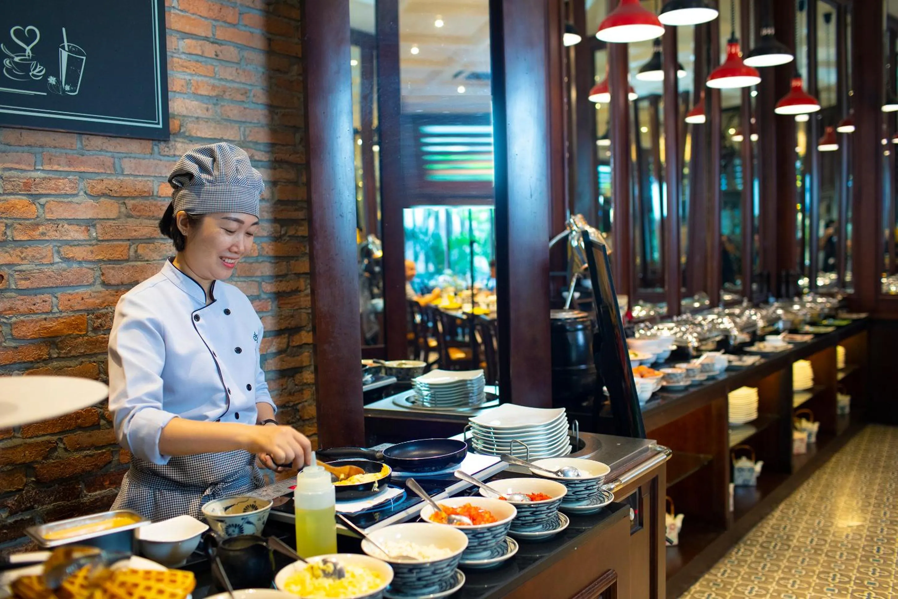 Buffet breakfast in Alagon Saigon Hotel & Spa
