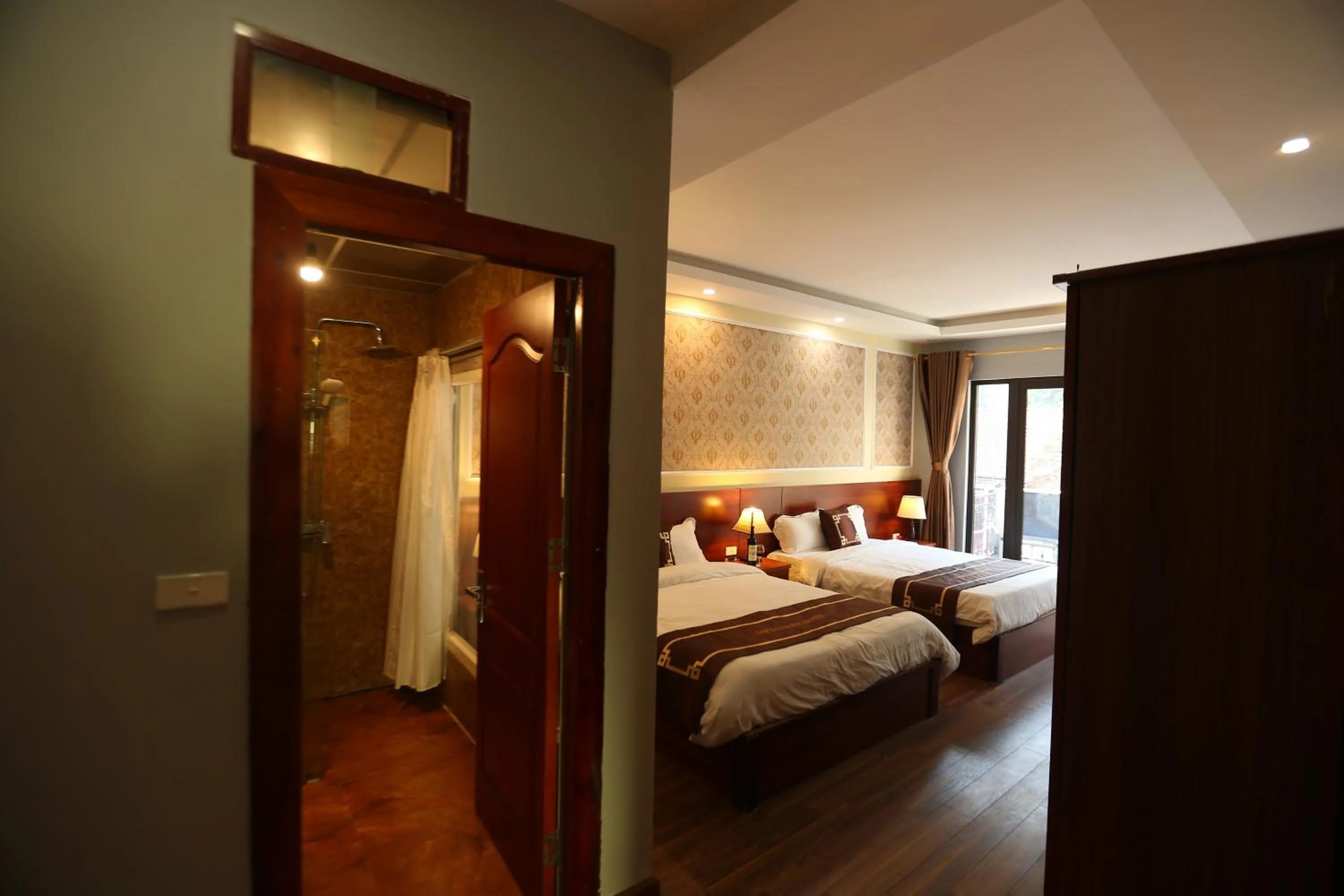 Bed in Sapa Unique Hotel