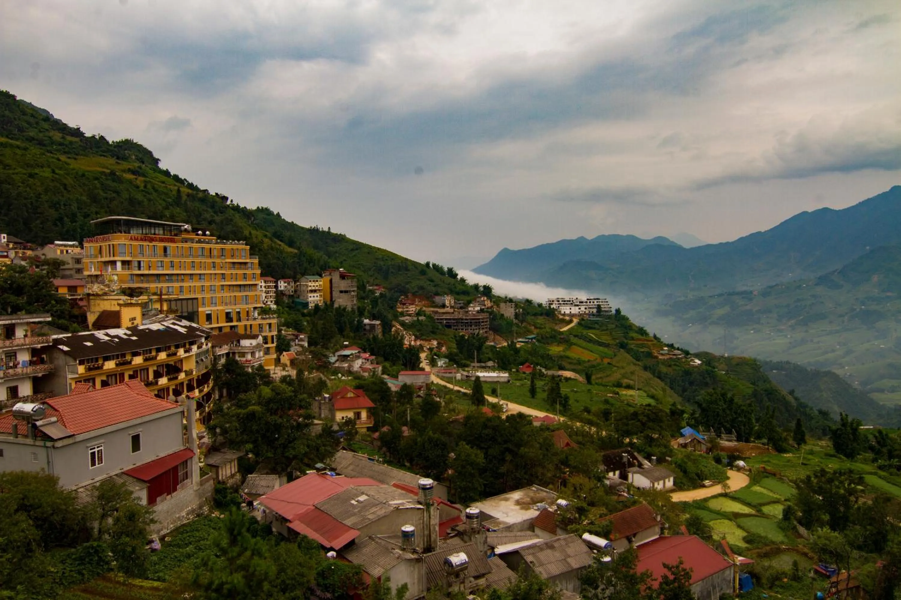 Bird's eye view in Sapa Unique Hotel