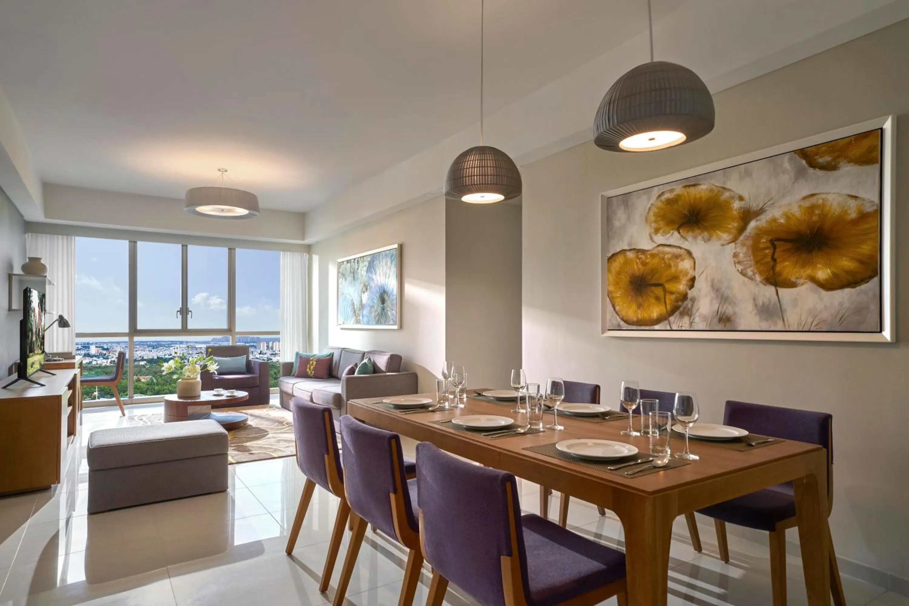 Living room in Somerset Vista Ho Chi Minh City