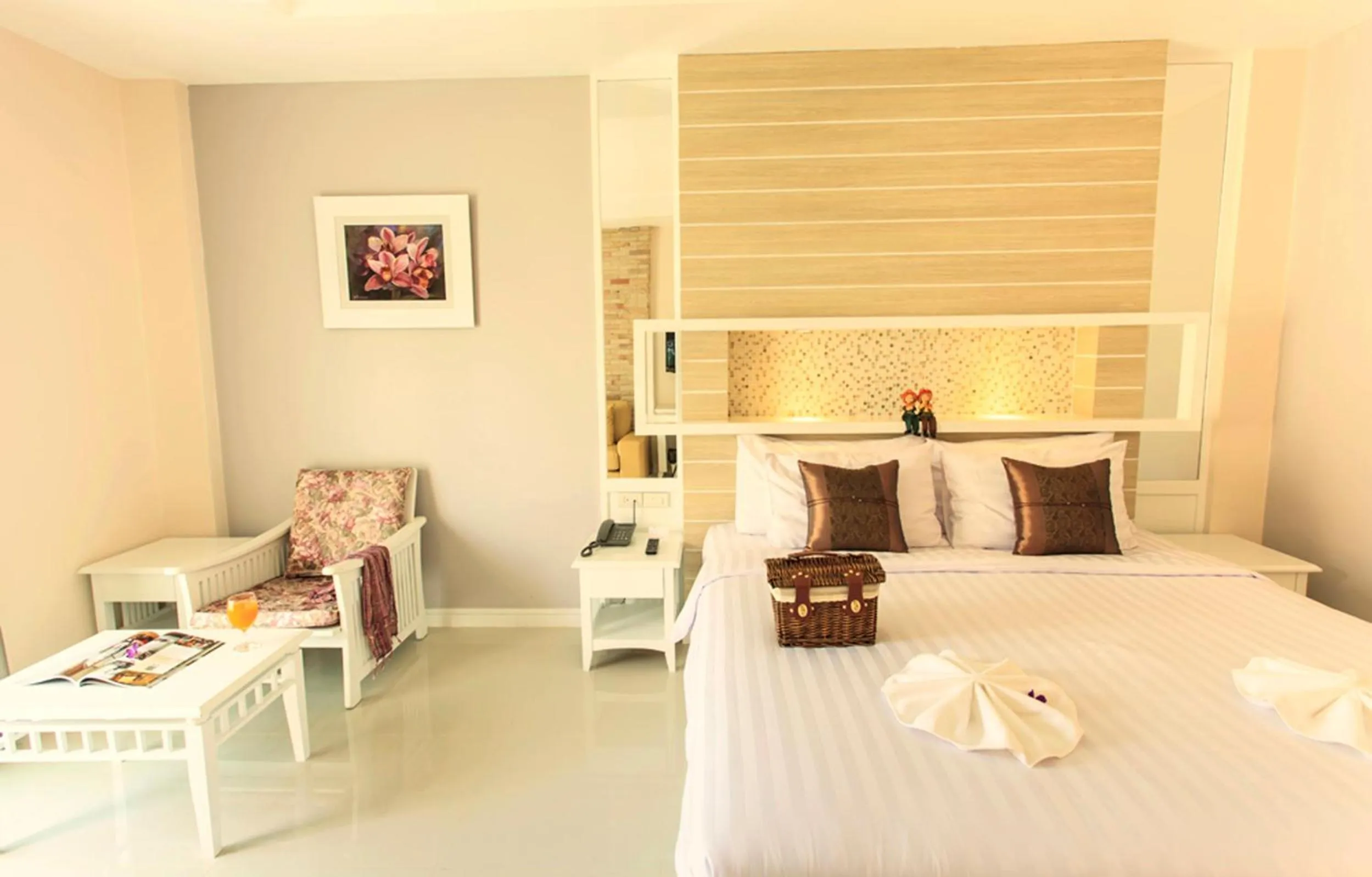 Decorative detail, Bed in Nantrungjai Boutique Hotel