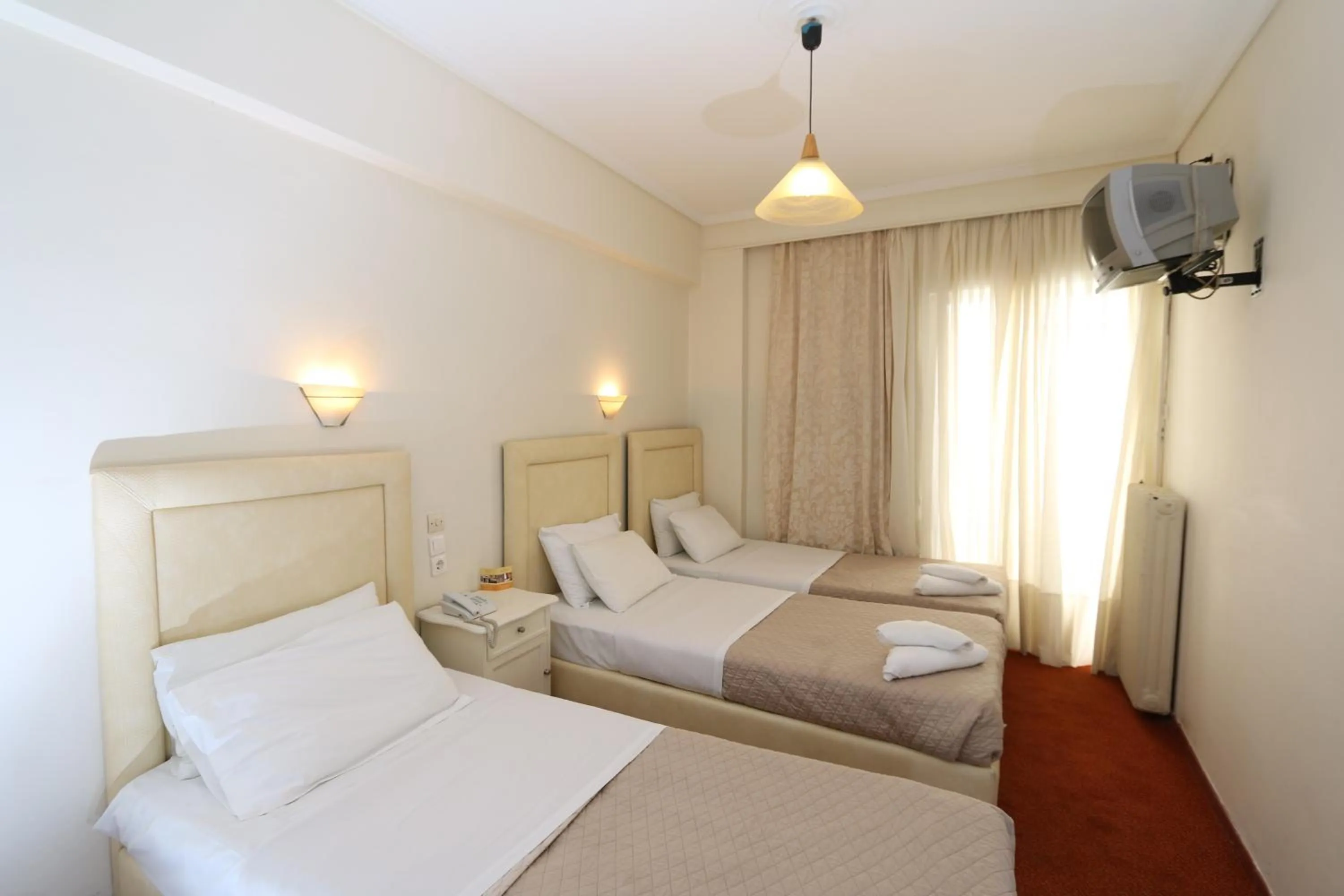 Photo of the whole room, Bed in Athens Delta Hotel