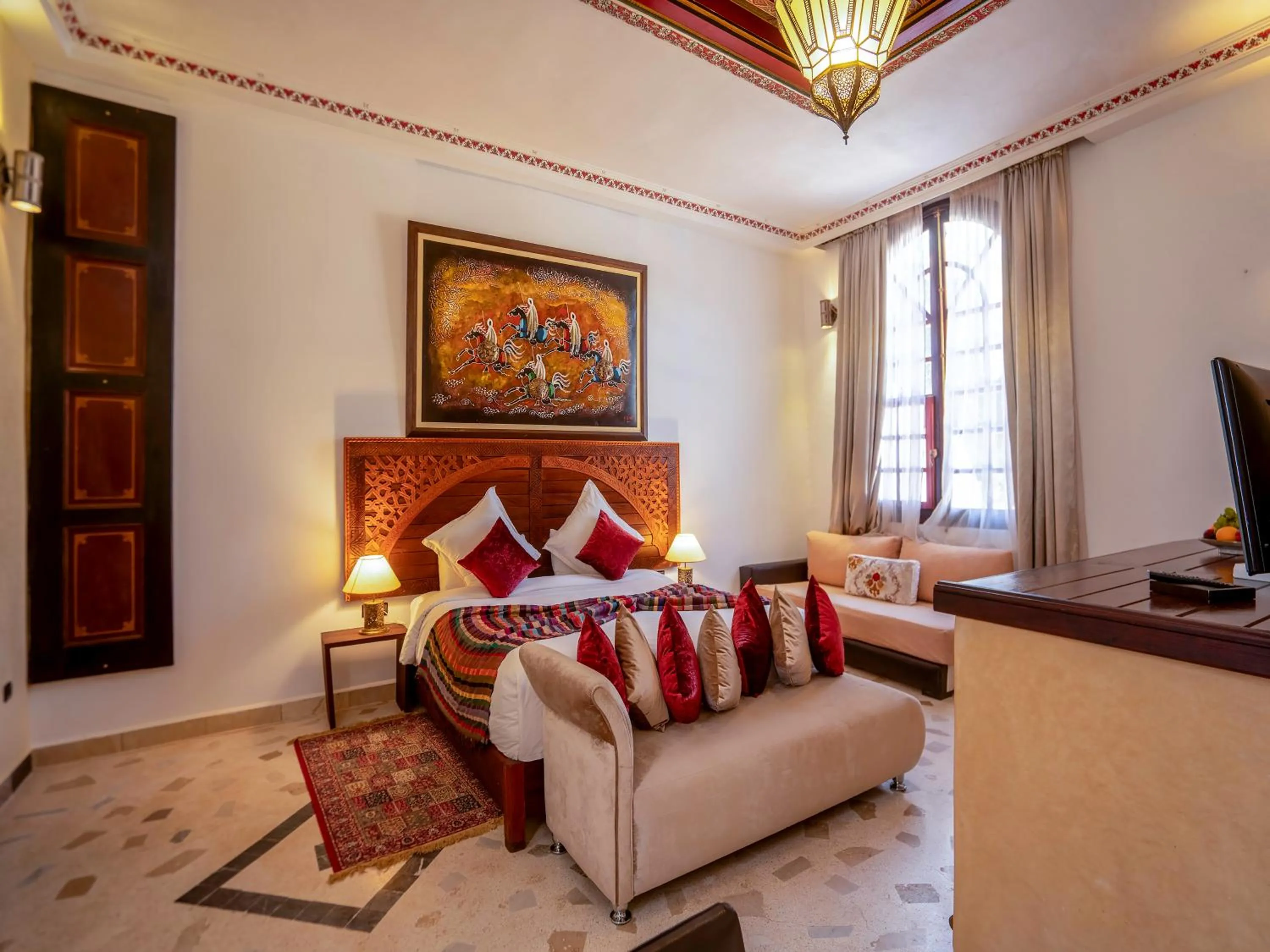 Bed in Clé De Sol Riad & SPA