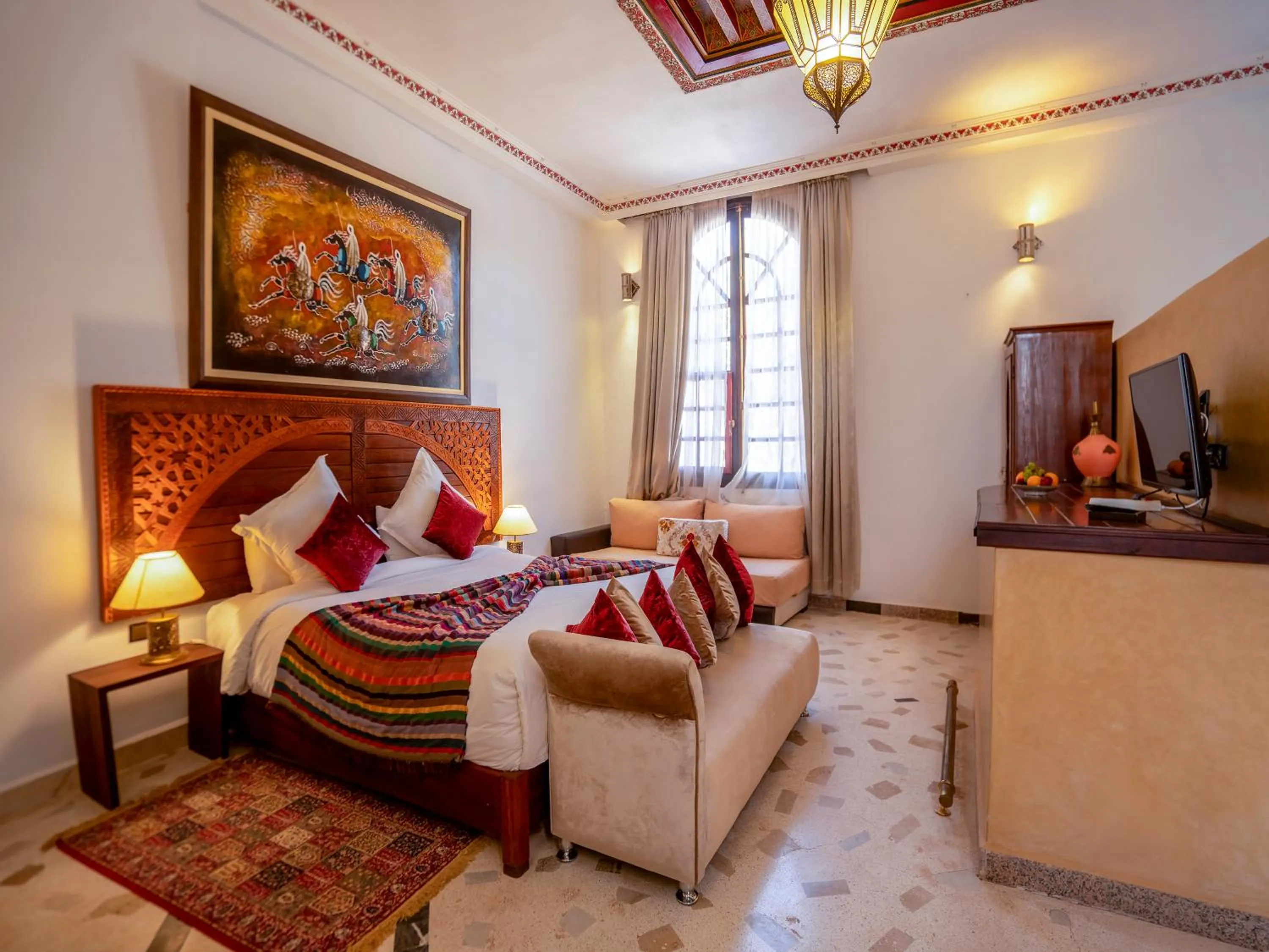 Bed in Clé De Sol Riad & SPA