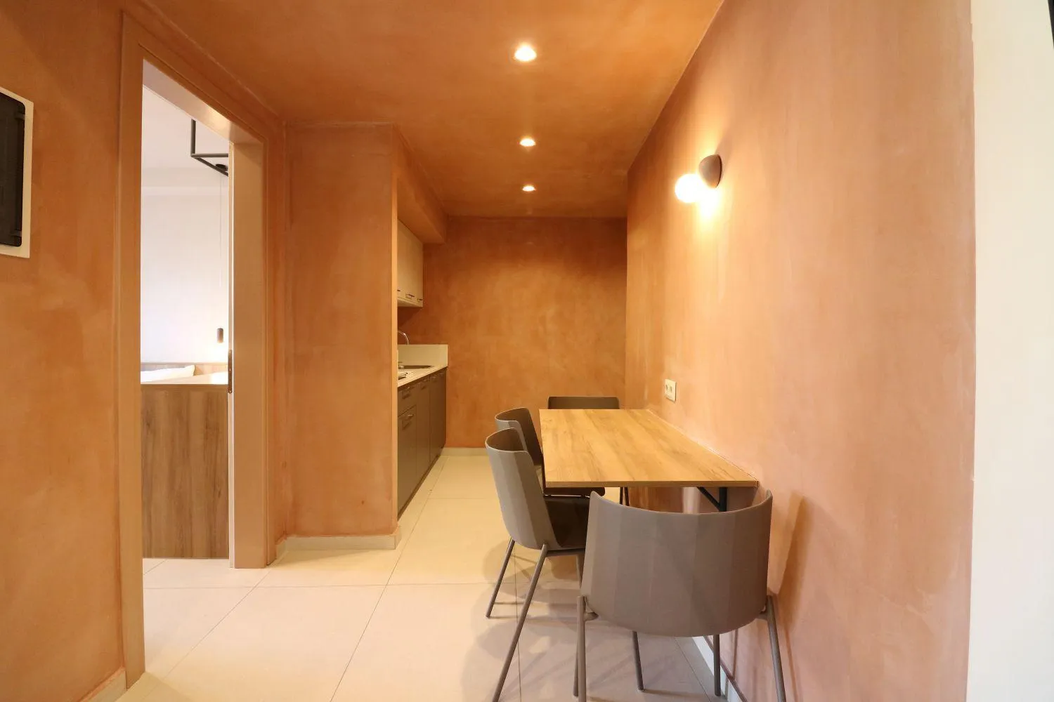 Kitchen or kitchenette in Philoxenia Apartments