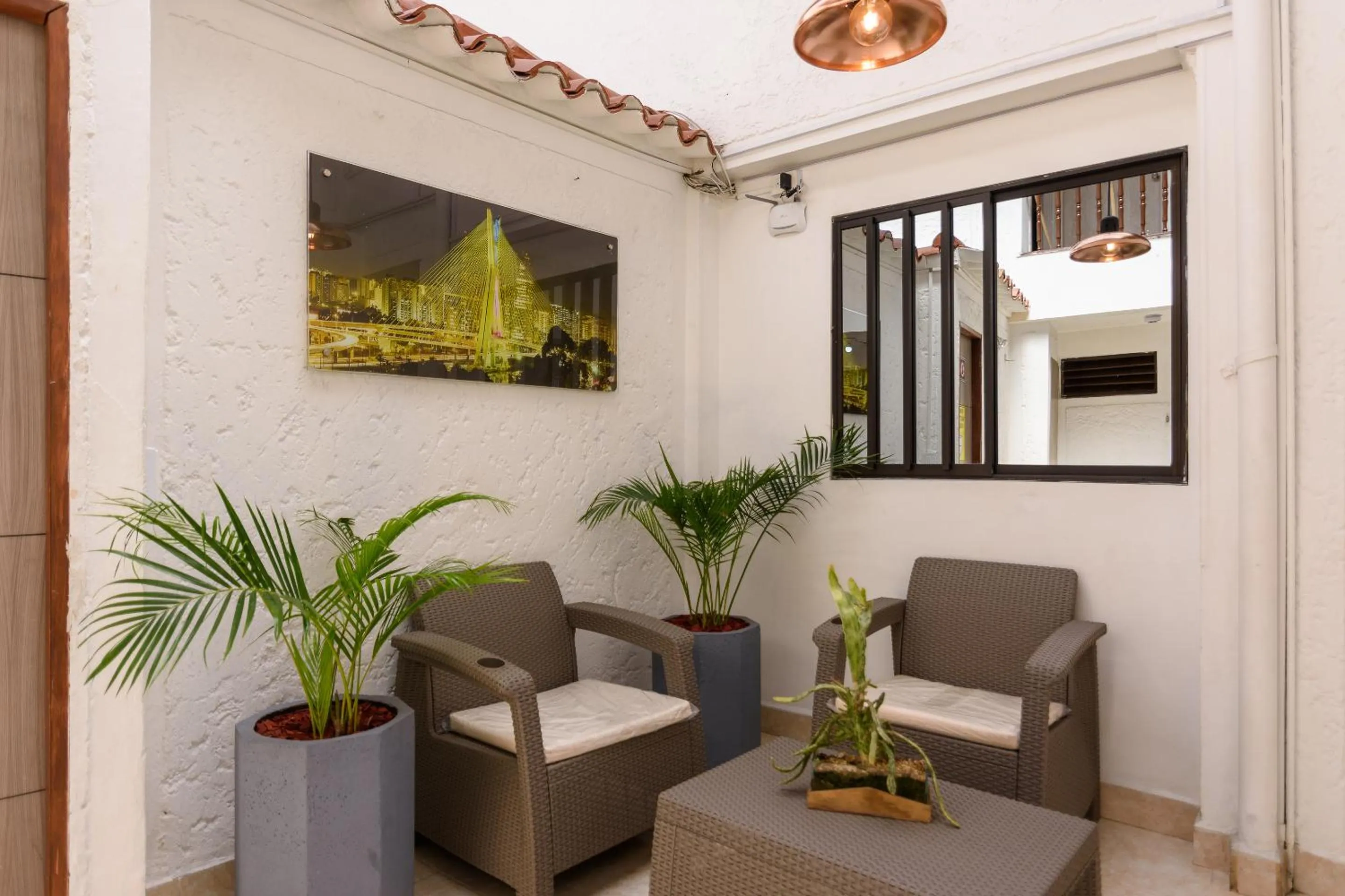 Patio in Hotel Sol del Estadio