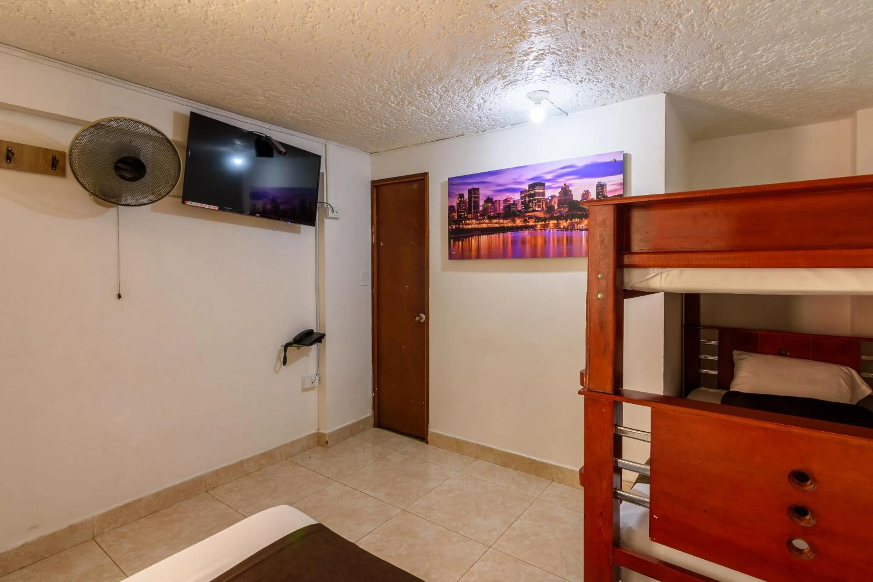 Bed in Hotel Sol del Estadio