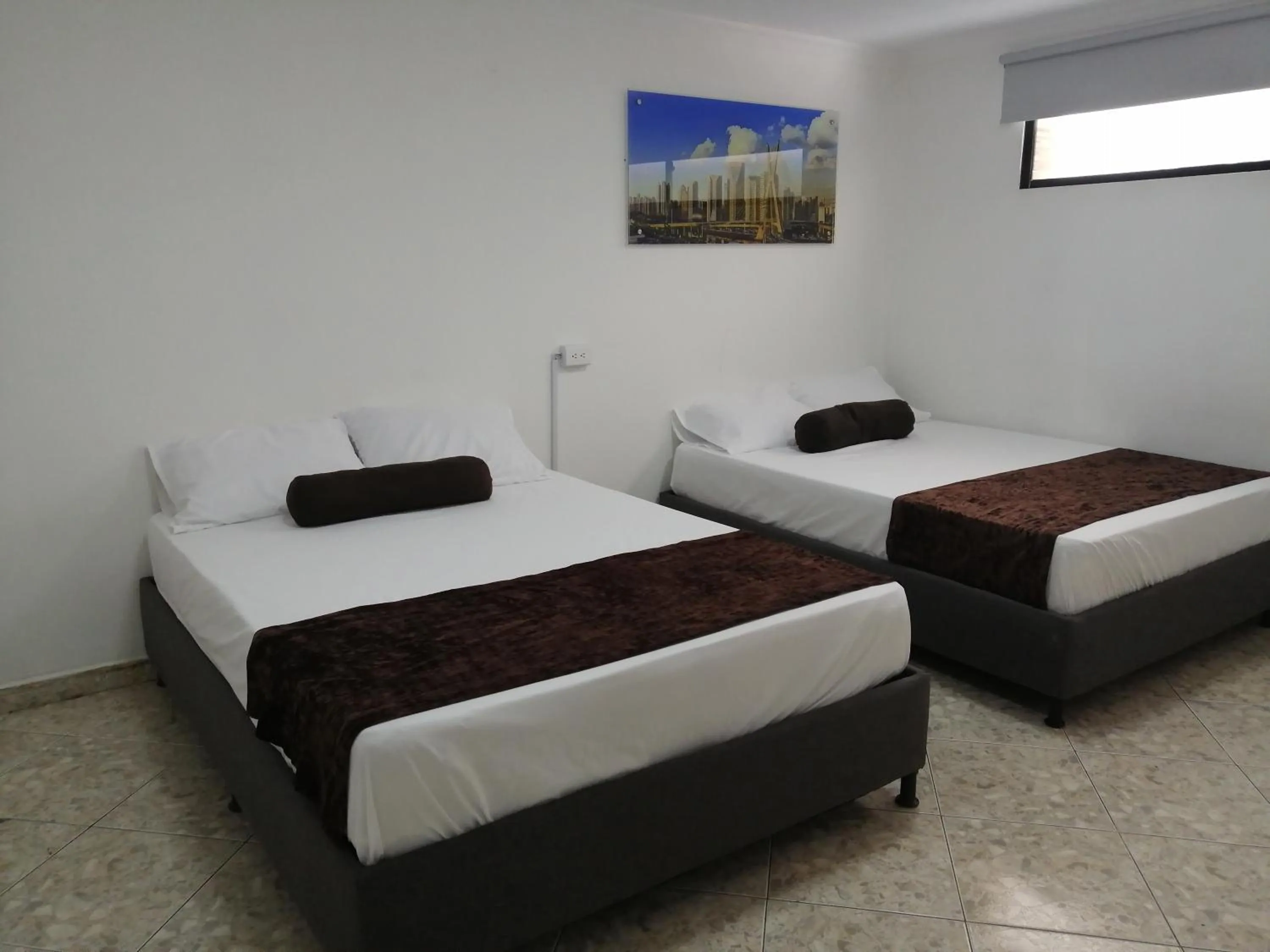 Bed in Hotel Sol del Estadio