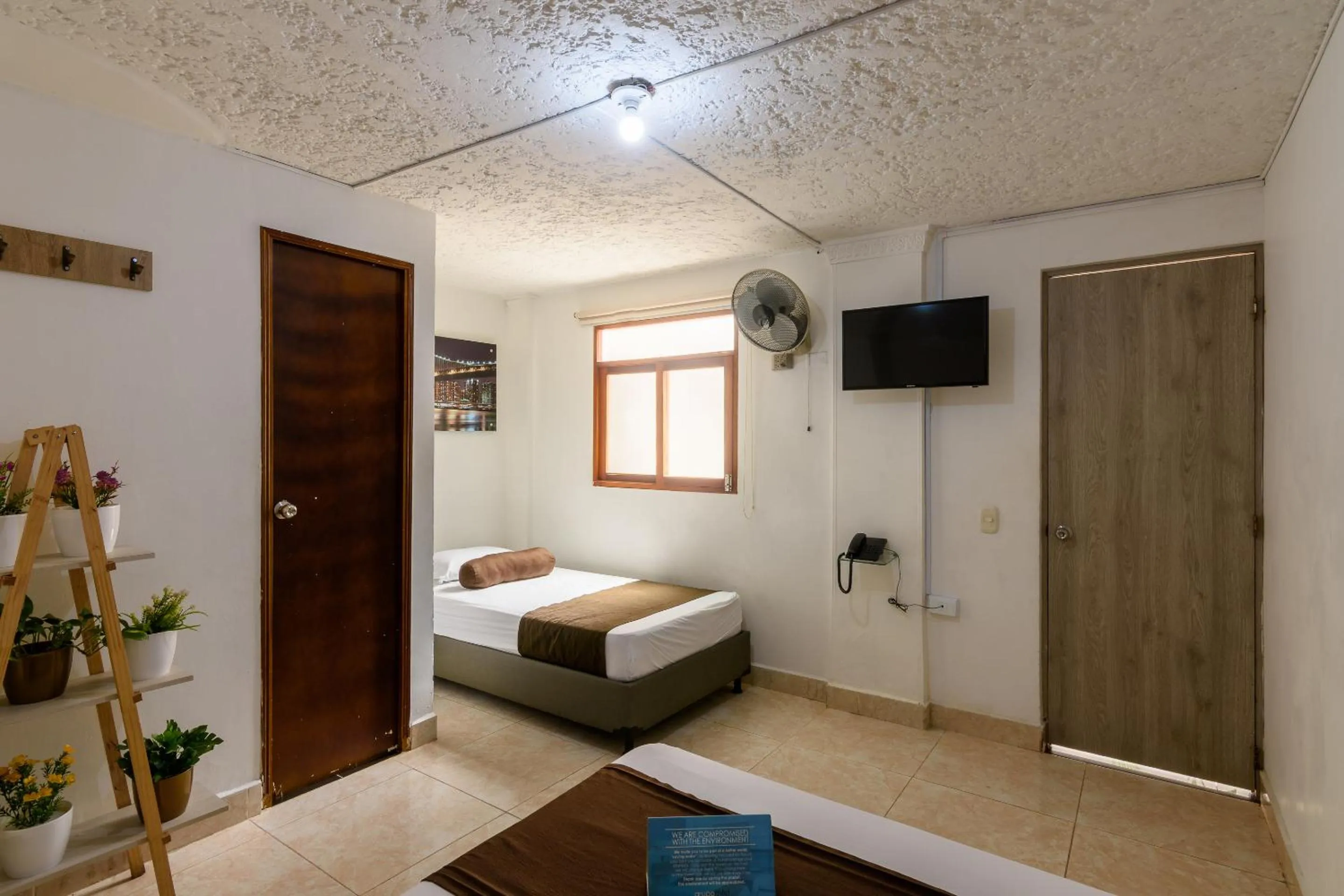 Bed in Hotel Sol del Estadio