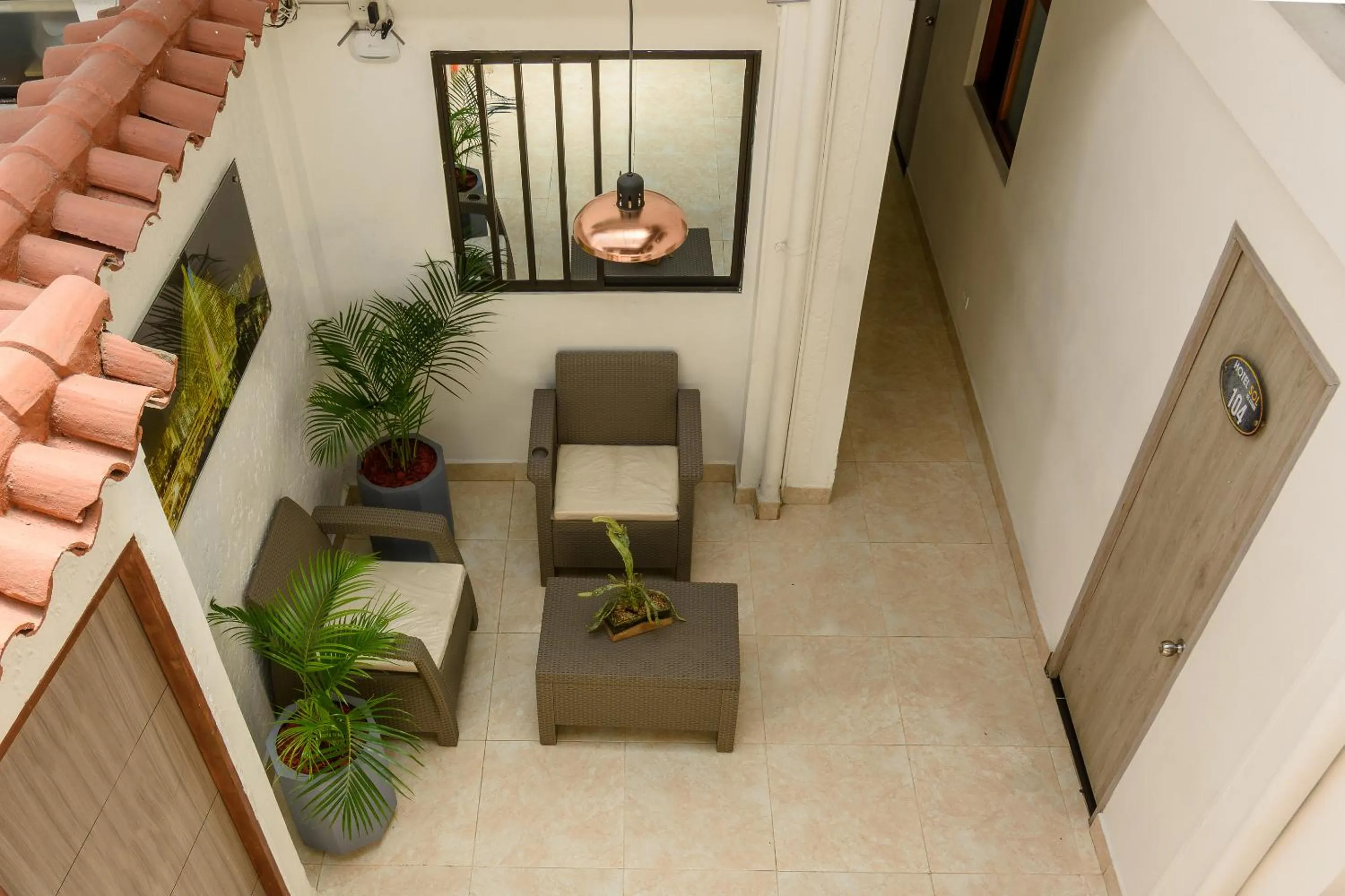Seating area in Hotel Sol del Estadio
