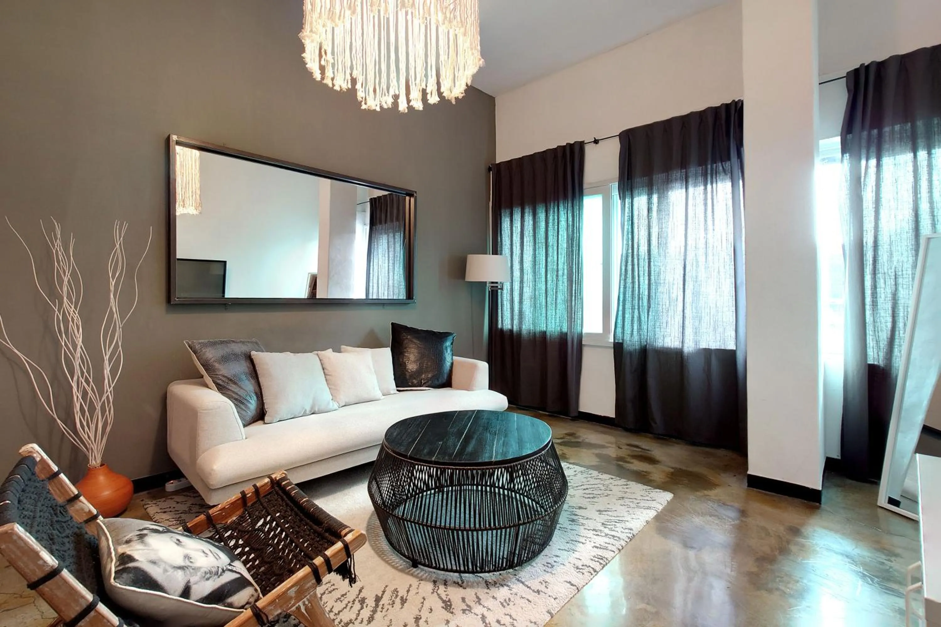 Living room, Bed in Seoul Loft Apartments - SLA 7 Night Minimum