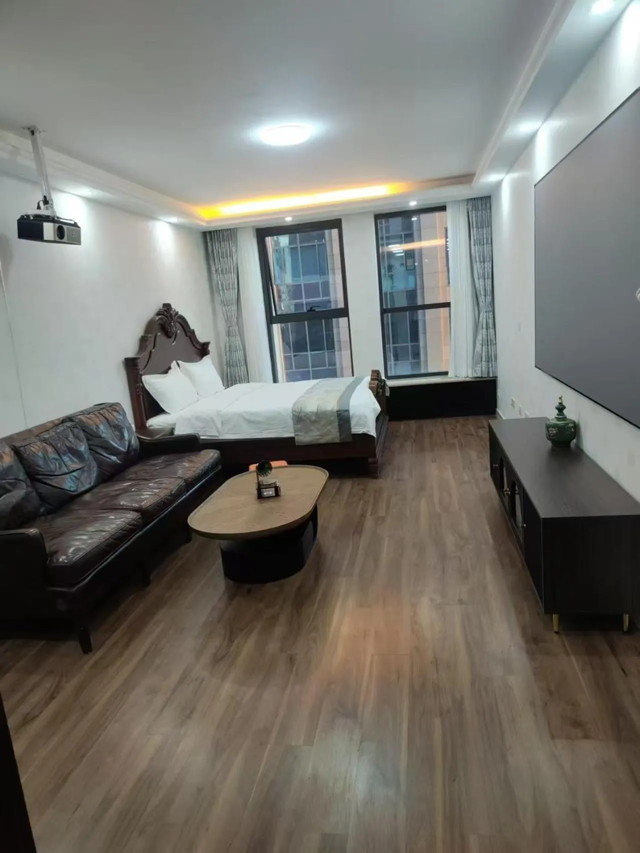 Bed in Yise Apartment Beijing Guomao CBD Branch
