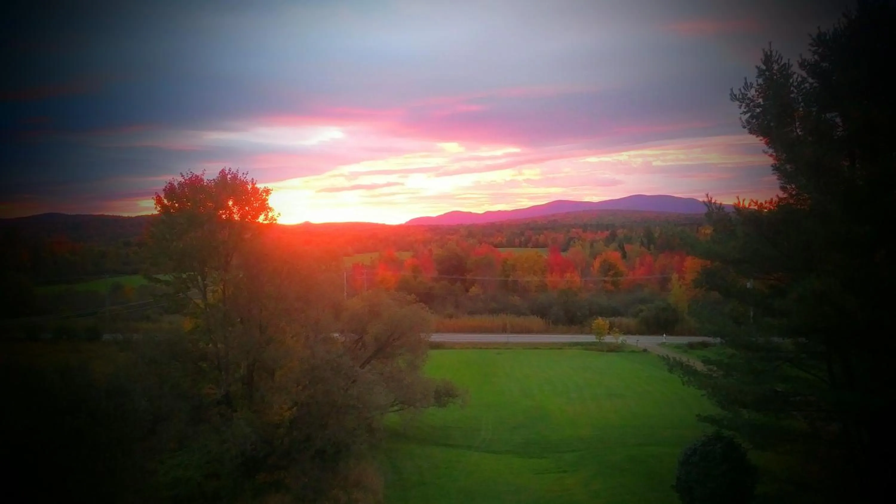 Mountain view in Domaine Dorchamps