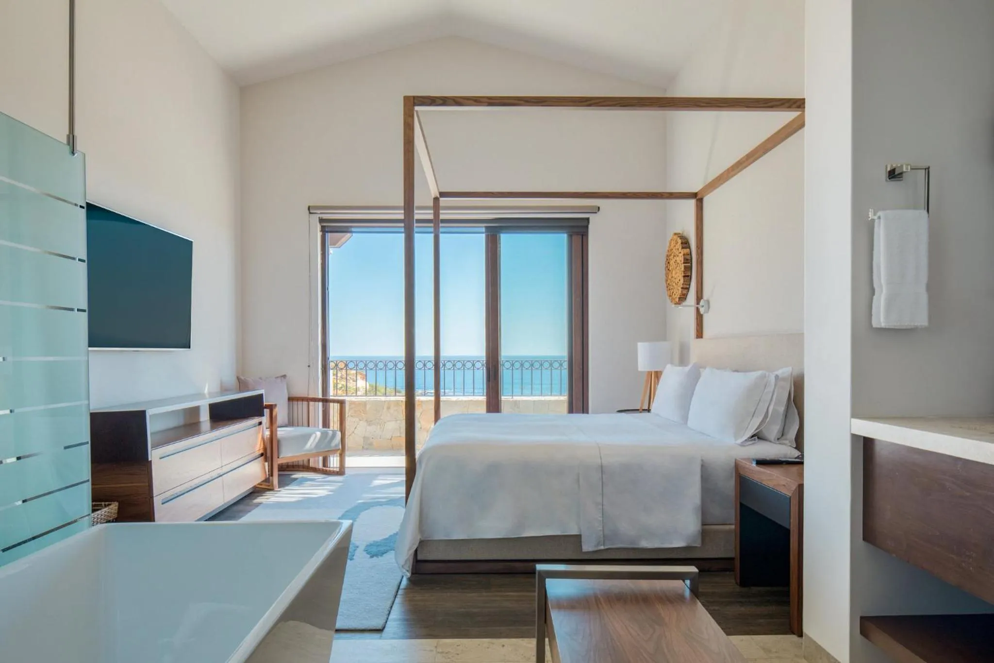 Bedroom, Bed in Live Aqua Private Residences Los Cabos