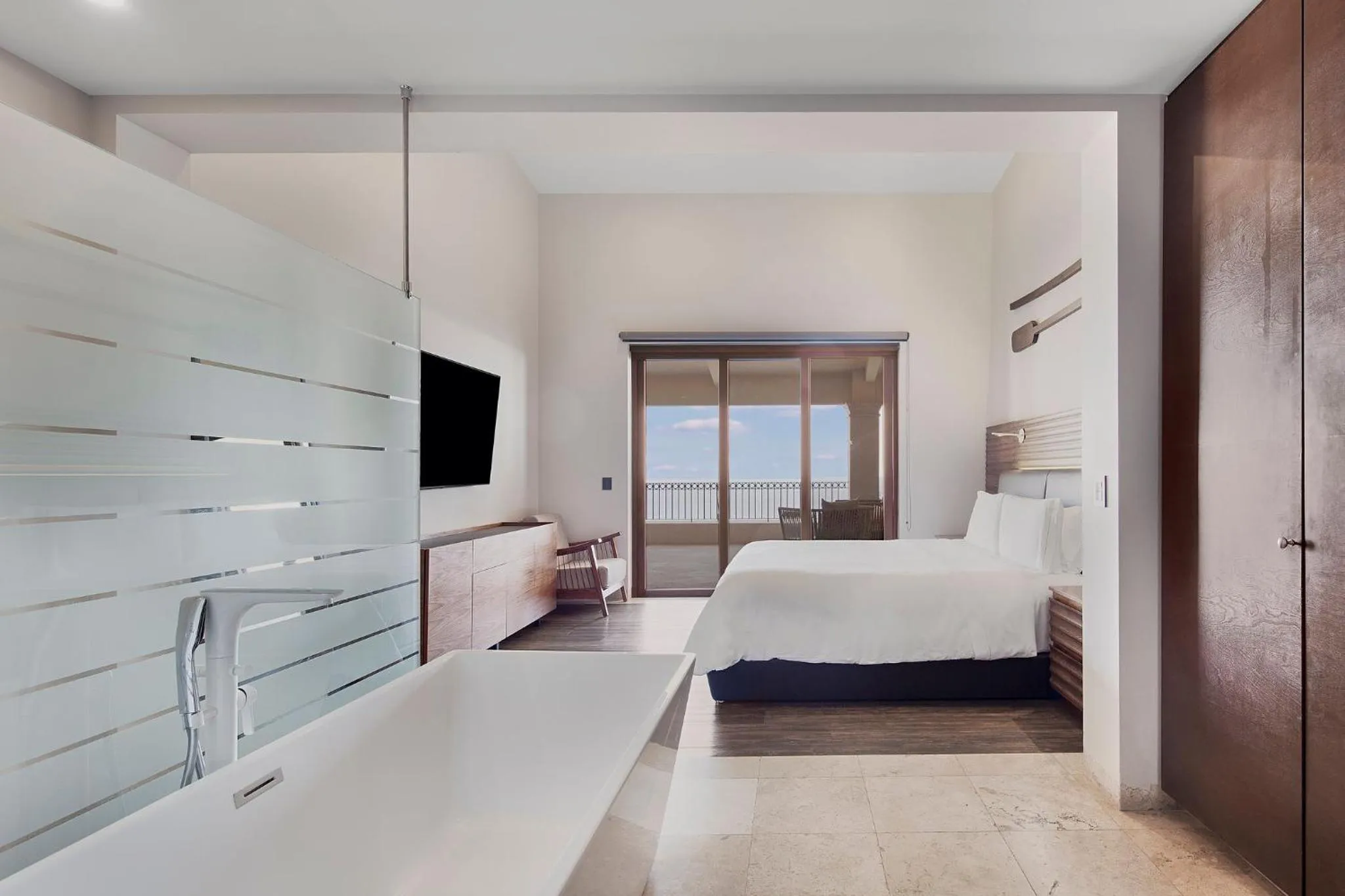 Photo of the whole room, Bed in Live Aqua Private Residences Los Cabos