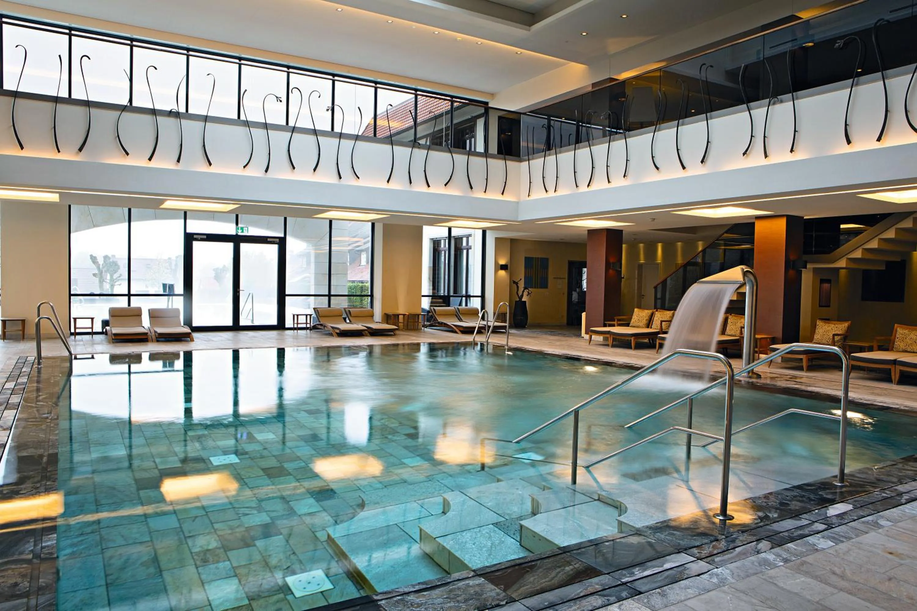 Pool view in Wald & Schlosshotel Friedrichsruhe