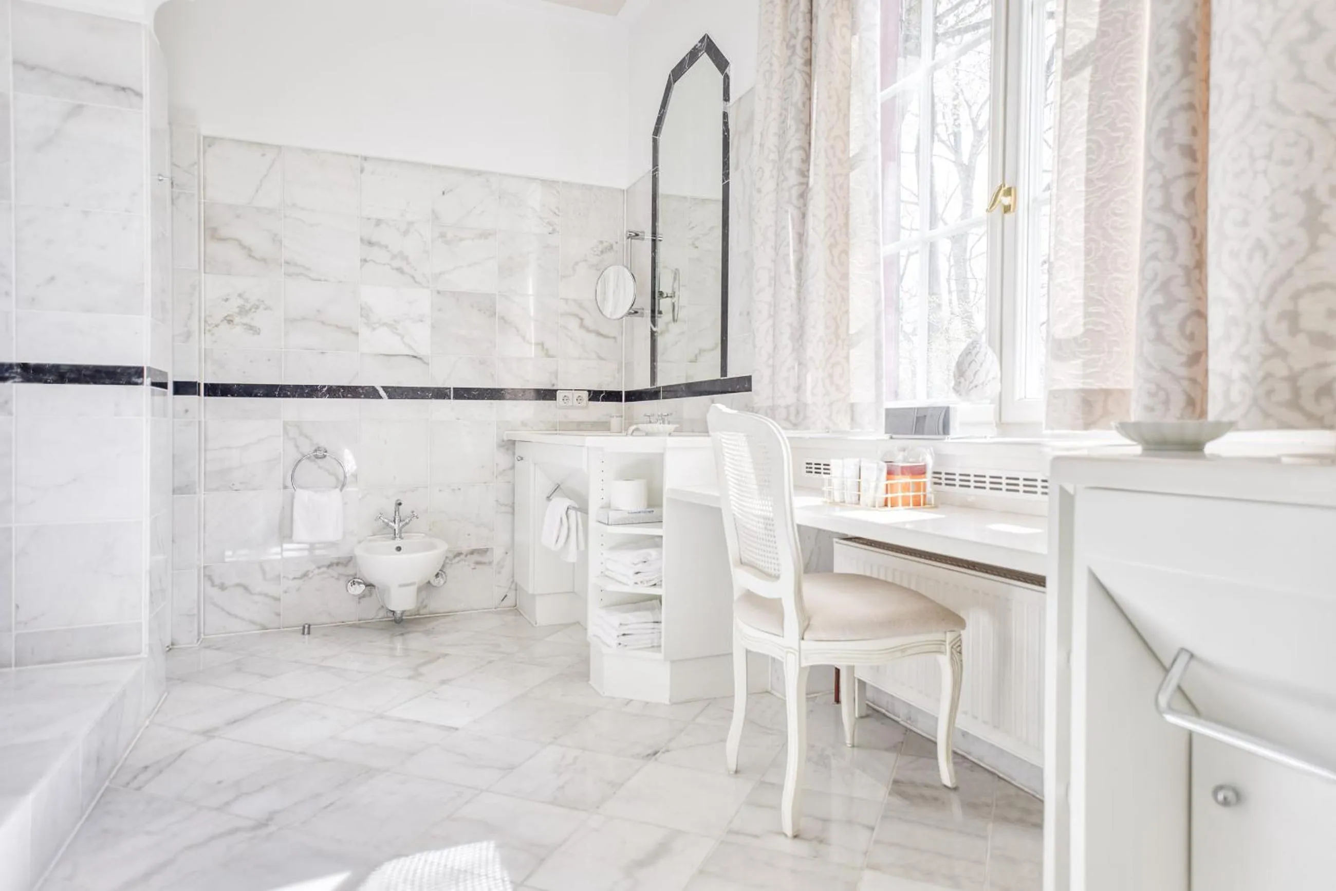 Bathroom in Wald & Schlosshotel Friedrichsruhe