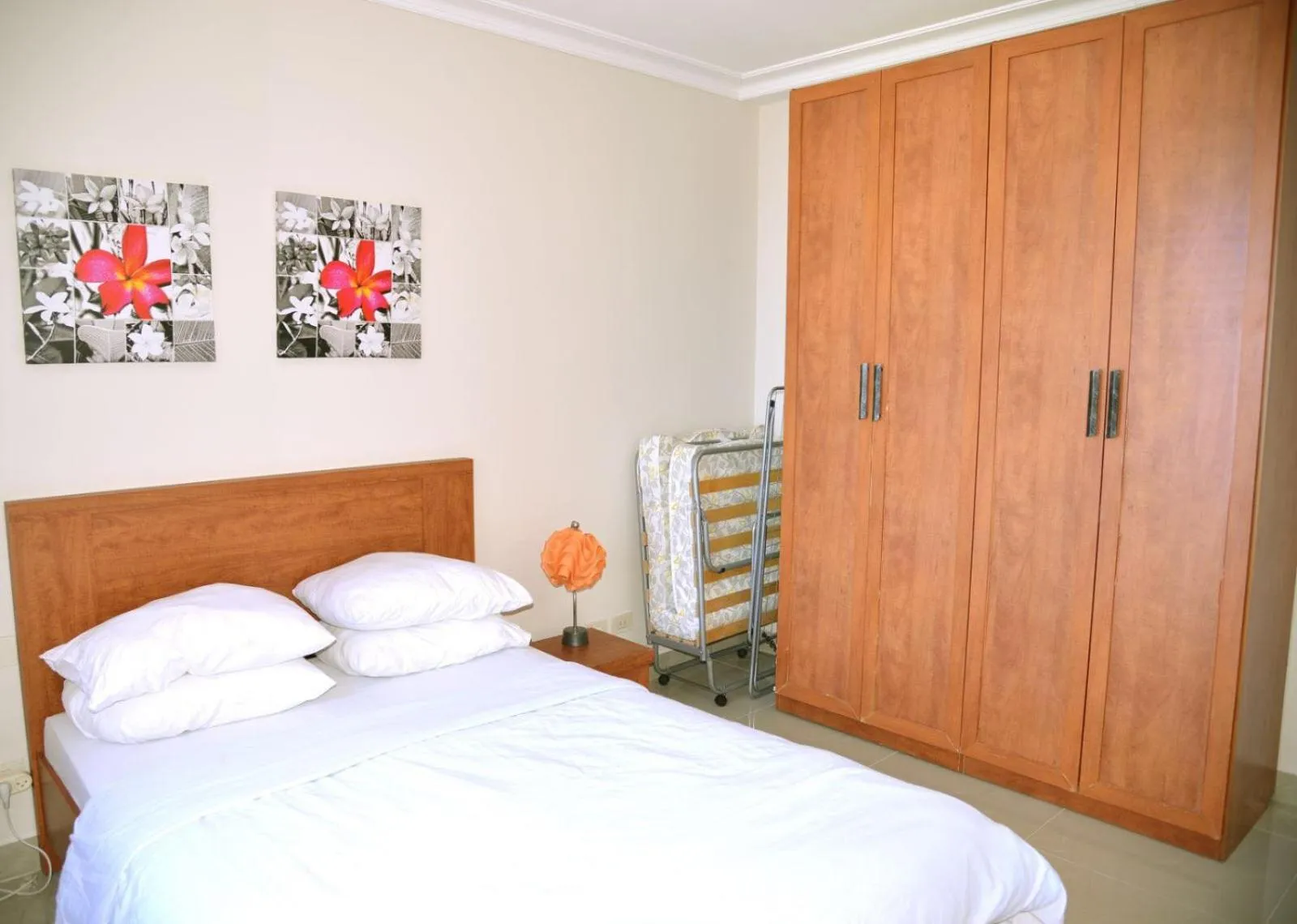 Bed in Apartments on the Beach