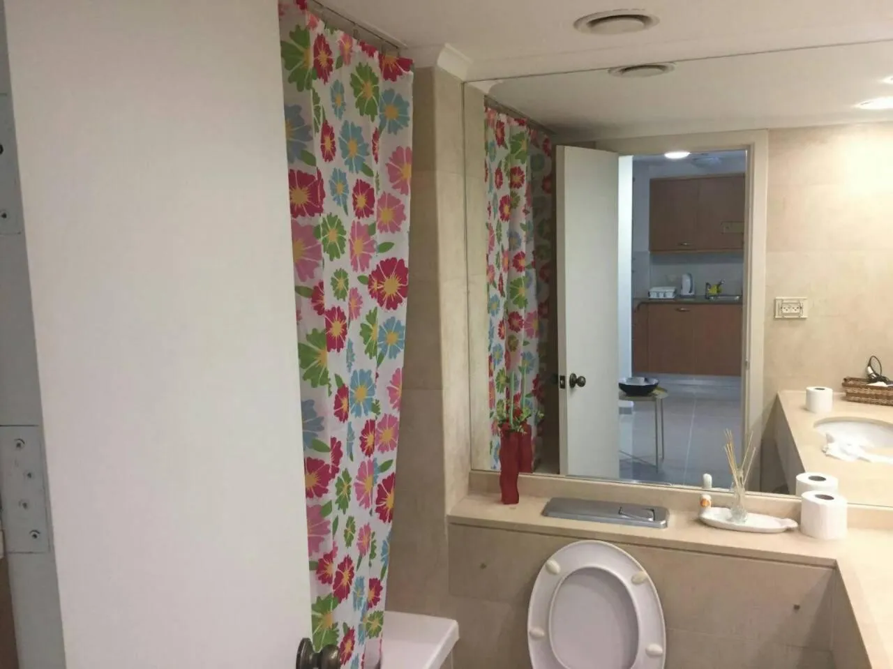 Toilet in Apartments on the Beach