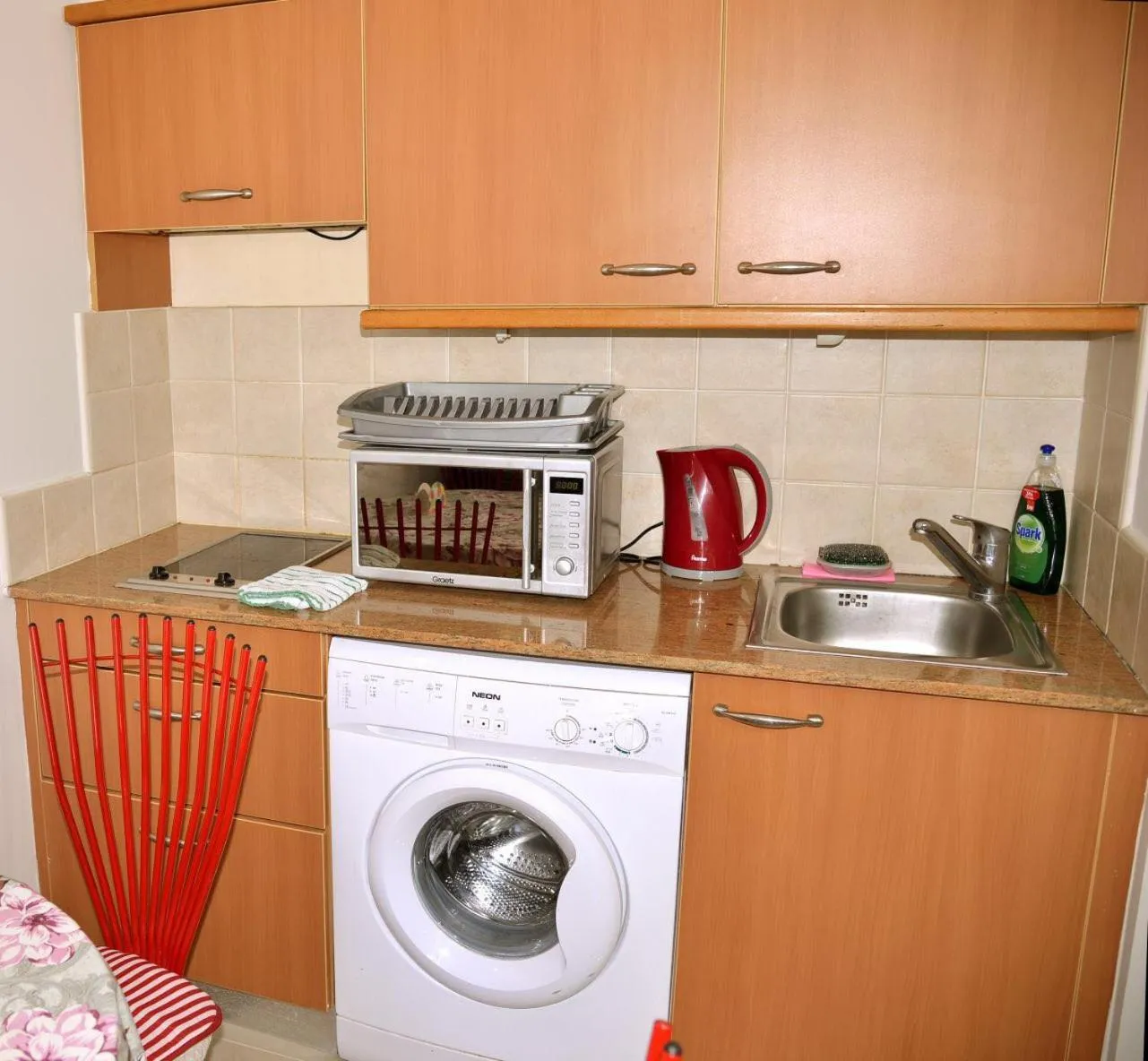 Kitchen or kitchenette in Apartments on the Beach