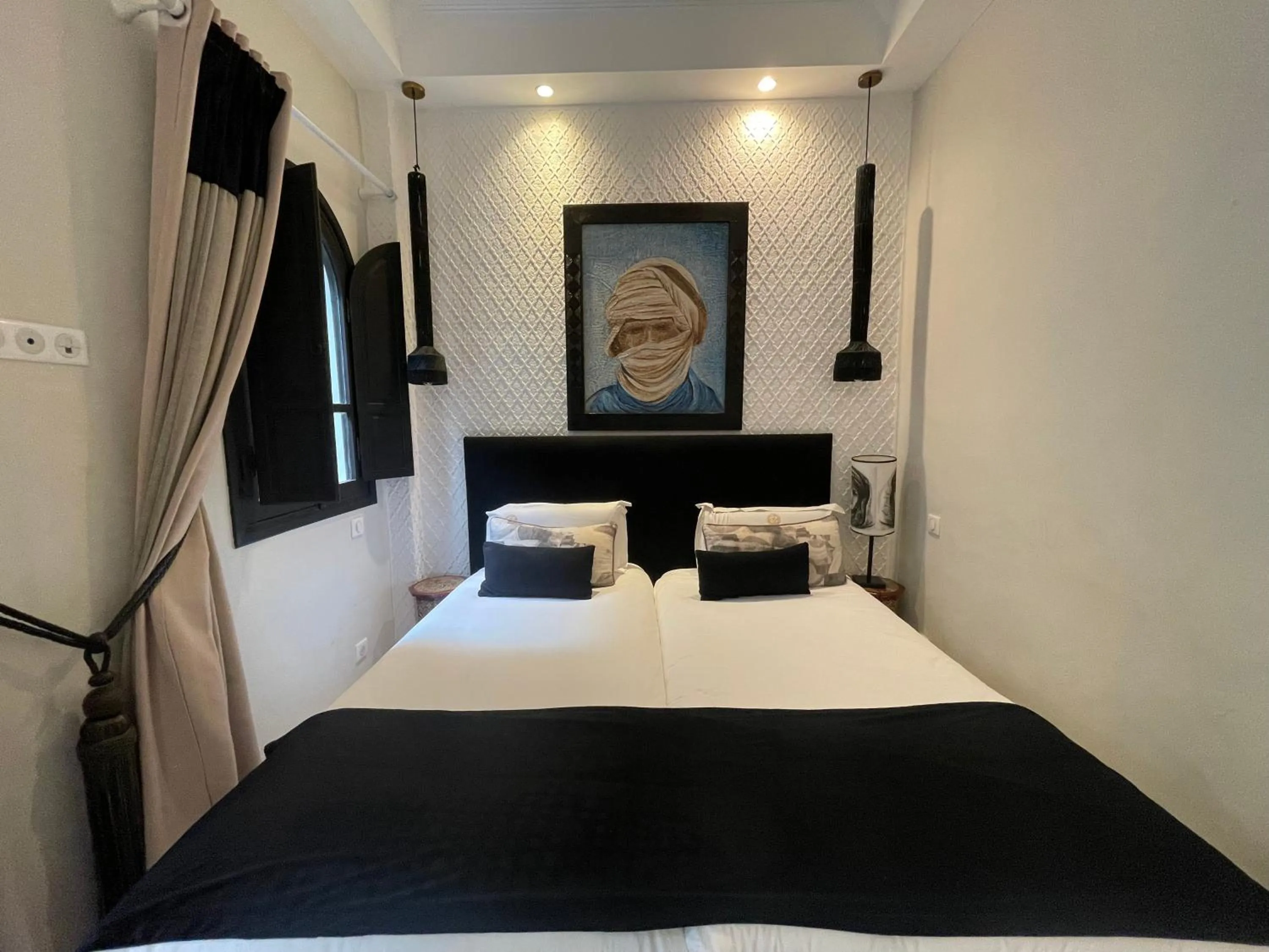 Bed in Riad Al Rimal & Spa