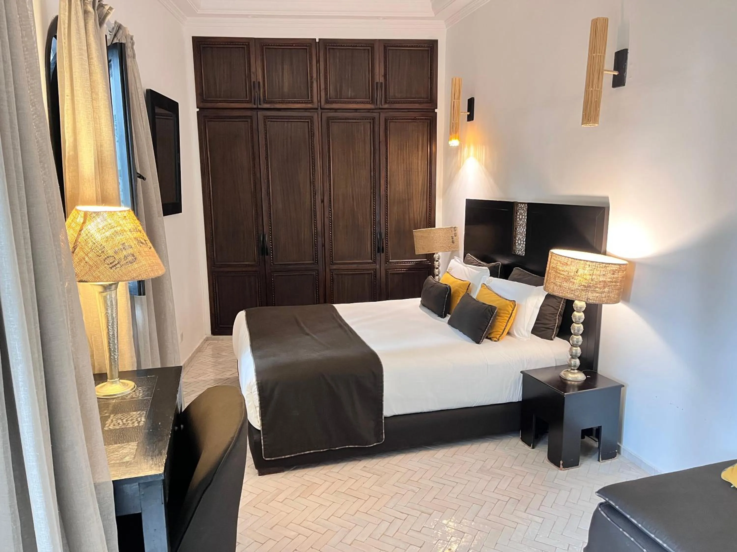 Bed in Riad Al Rimal & Spa