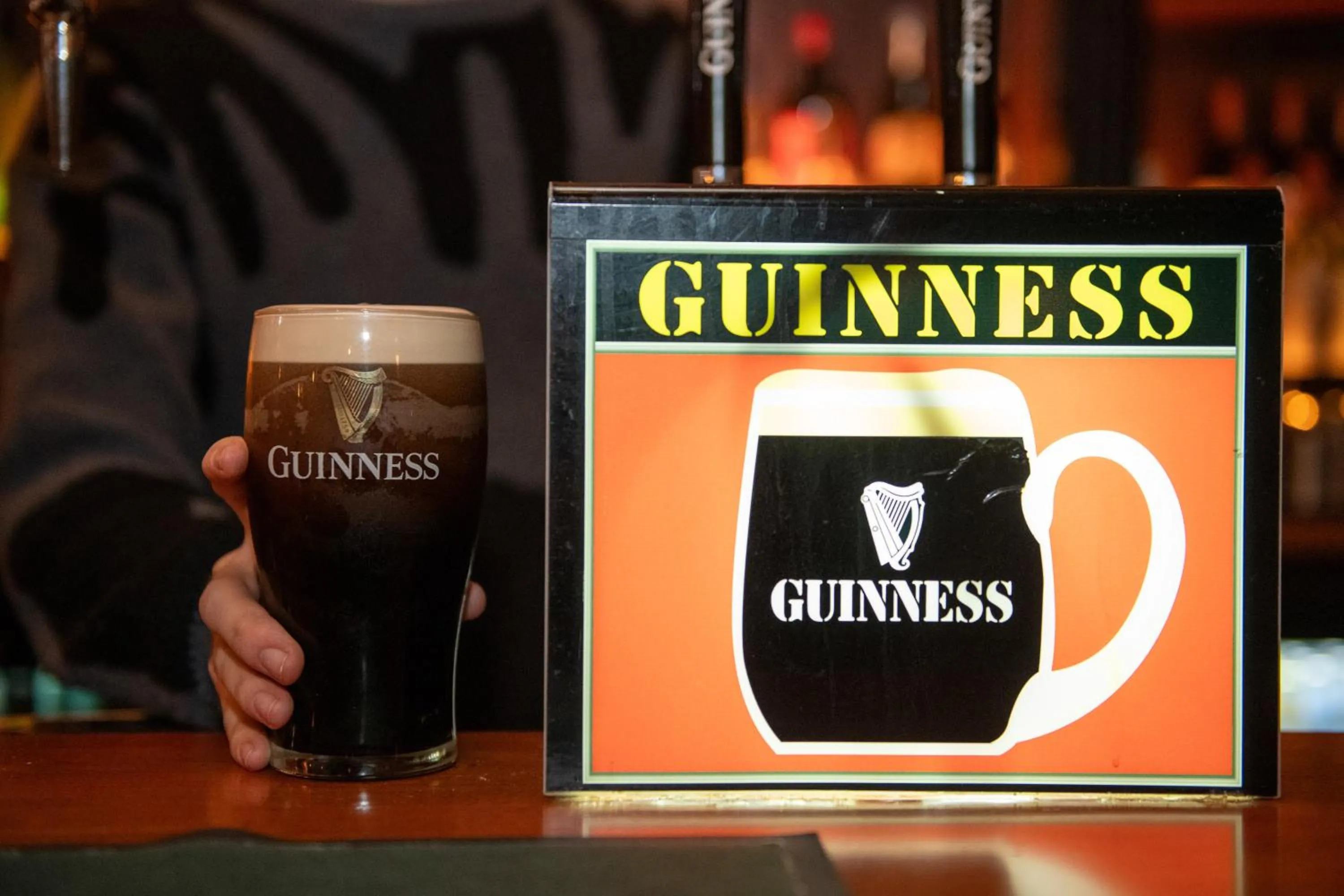 Drinks in The Royal Oak