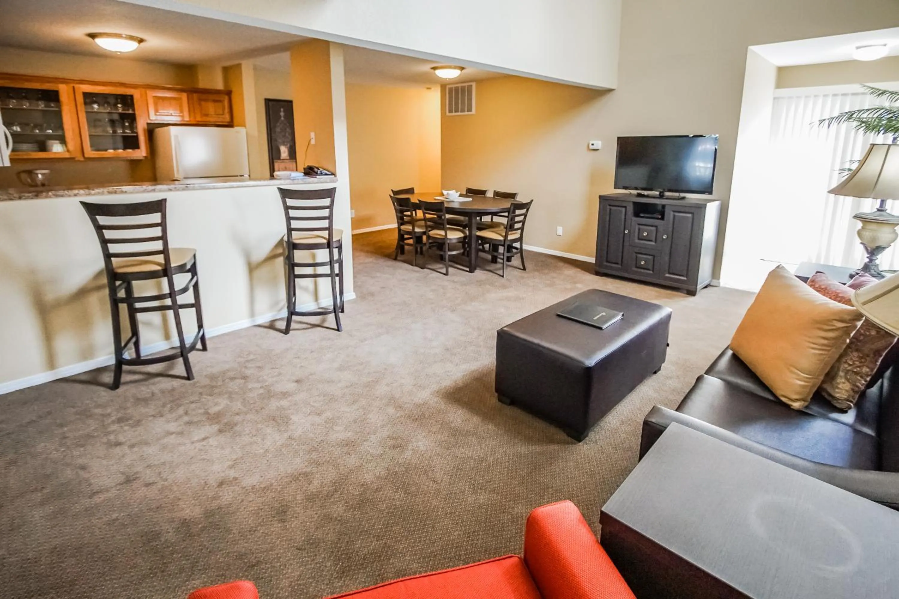 Living room in The Townhouses