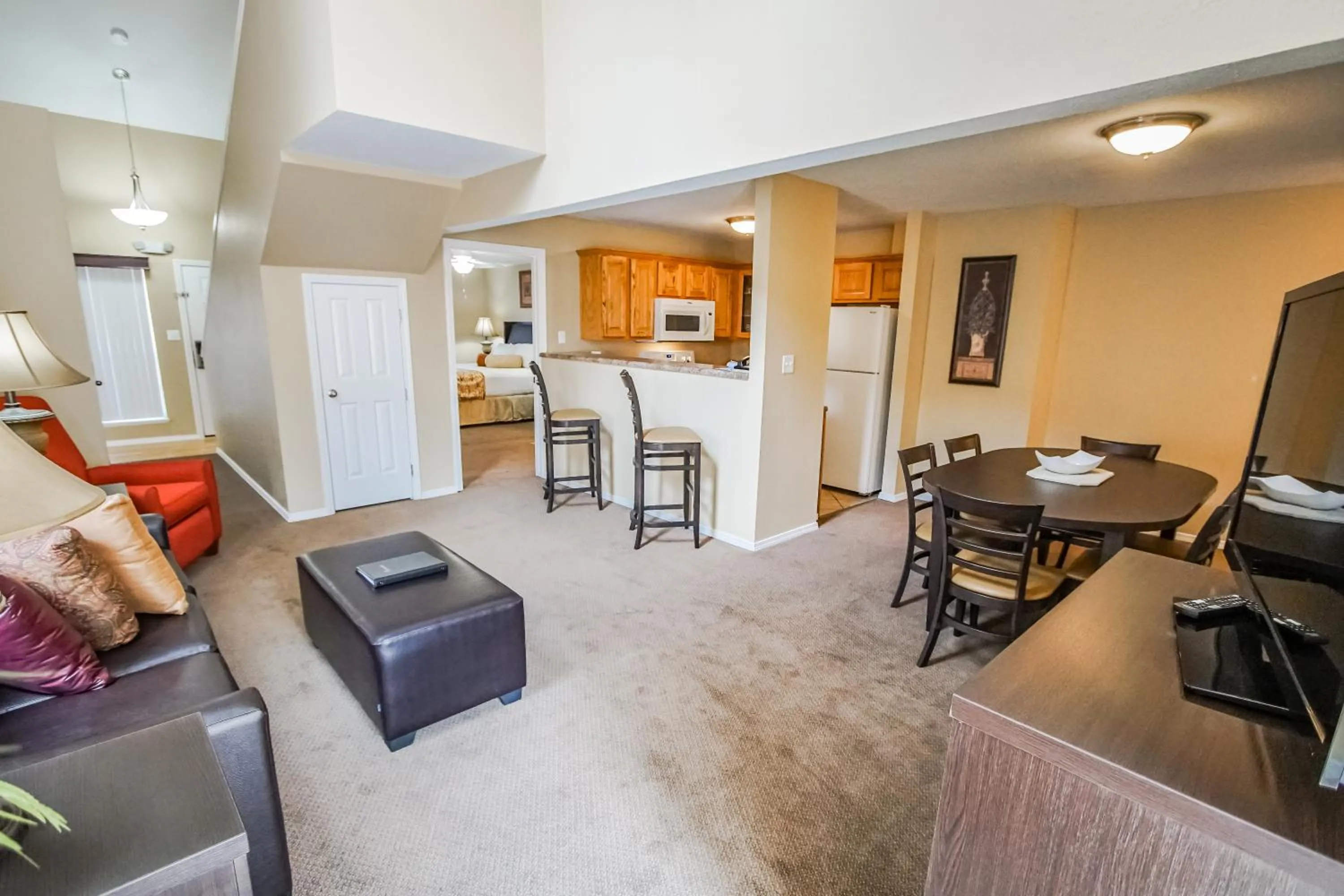 Living room in The Townhouses