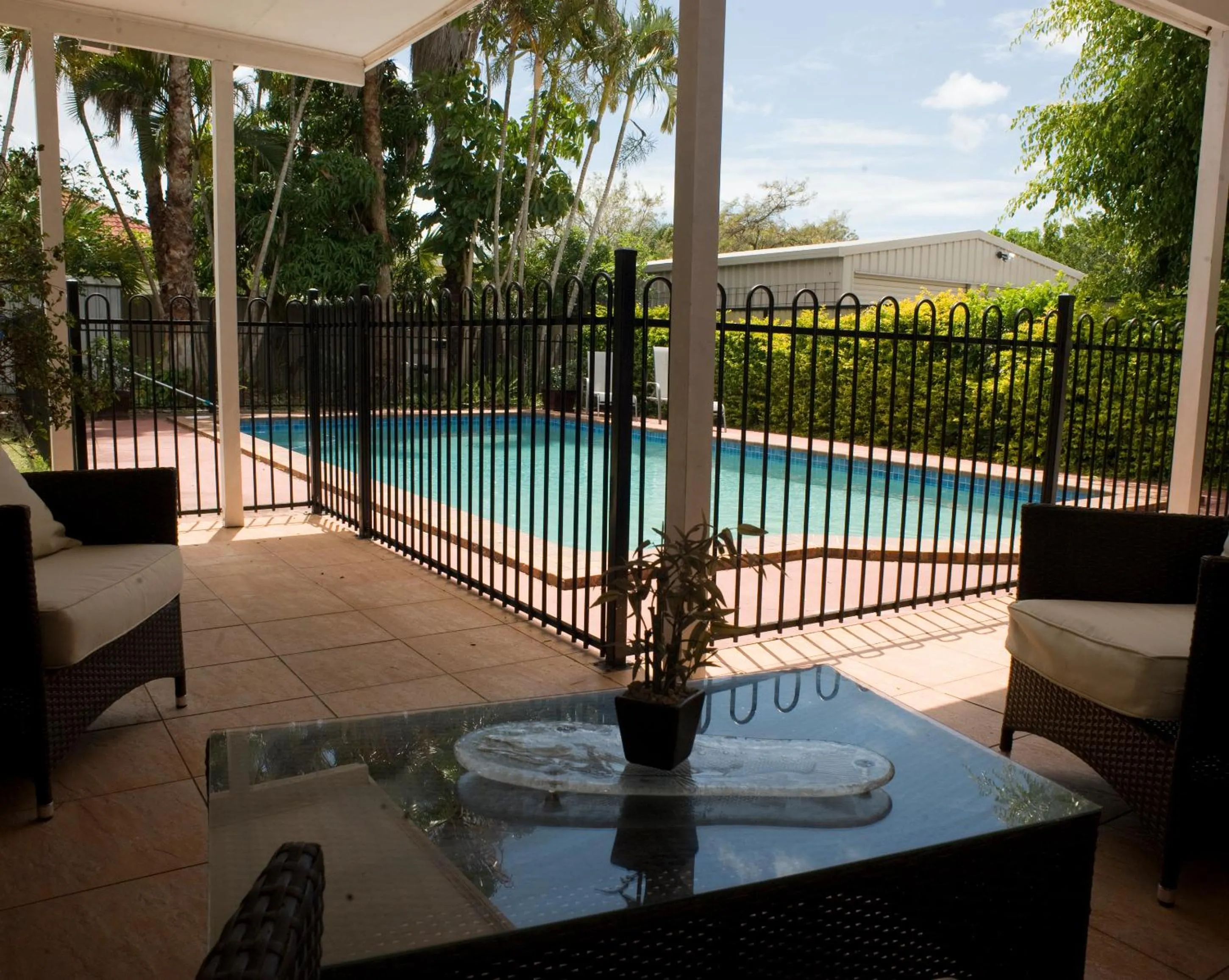 Swimming pool in Ainslie Manor Guest House