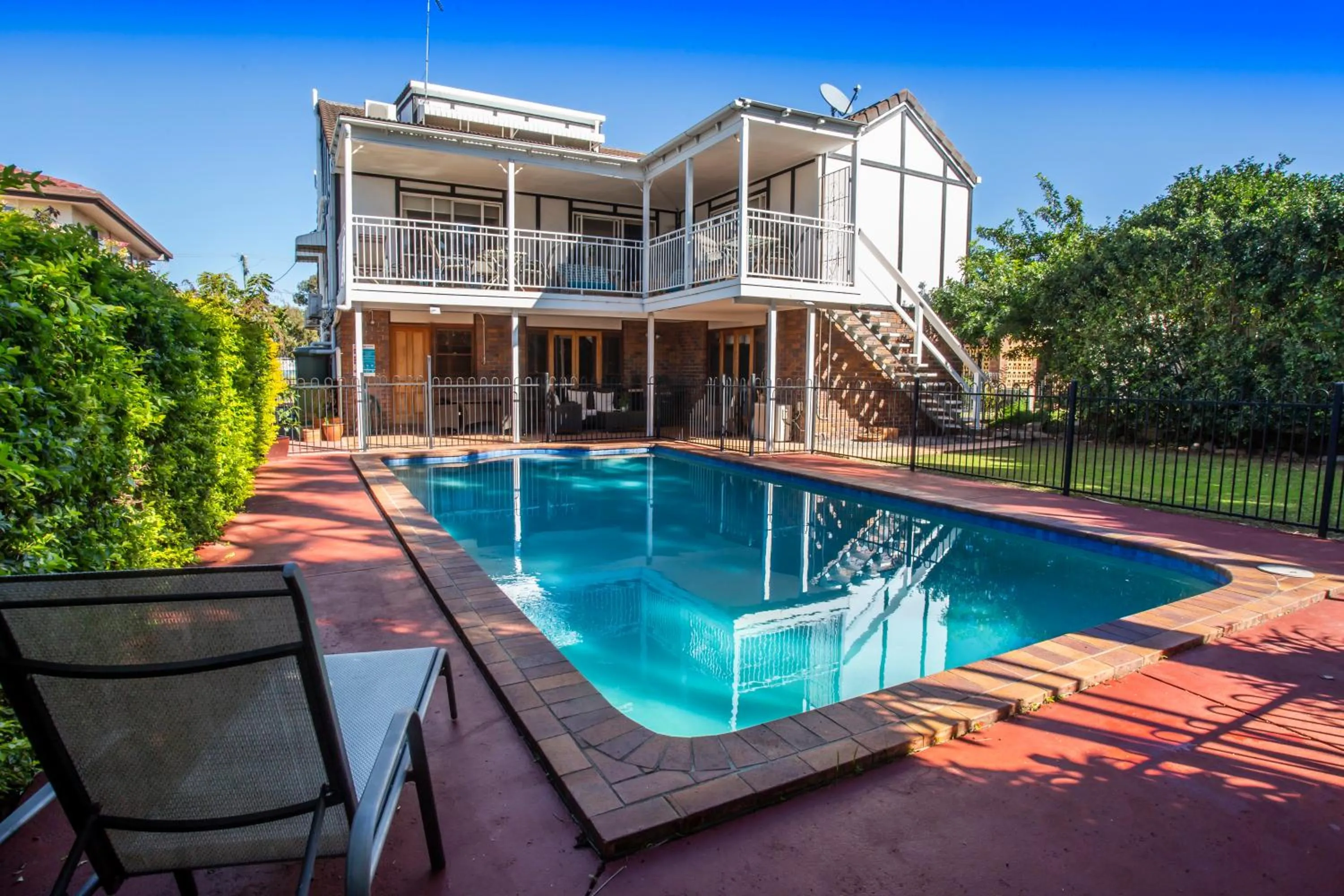 Pool view in Ainslie Manor Guest House